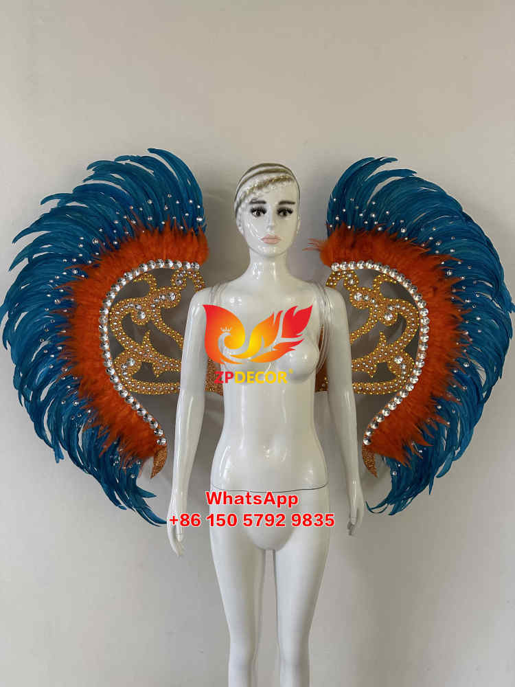 Zpdecor Supply Rooster Tail Feathers Trim Wing Backpack