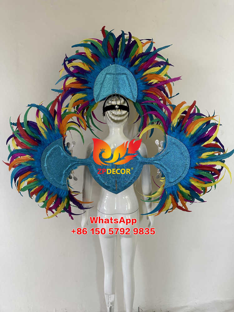Zpdecor Feathers Handmade Rooster Tail Feathers Carnival Costumes Outfits