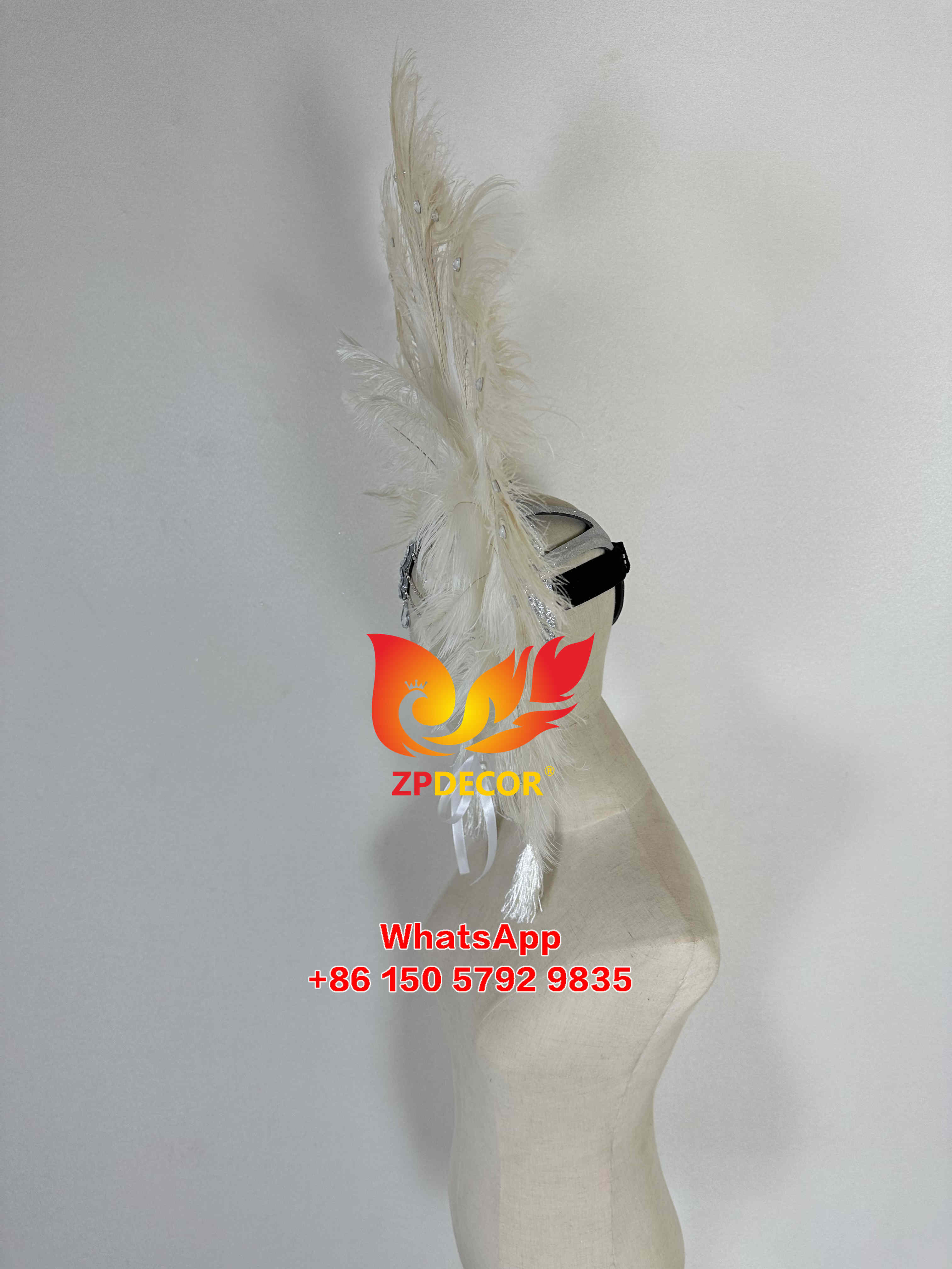 Zpdecor Feathers Peacock Feathers Headpieces