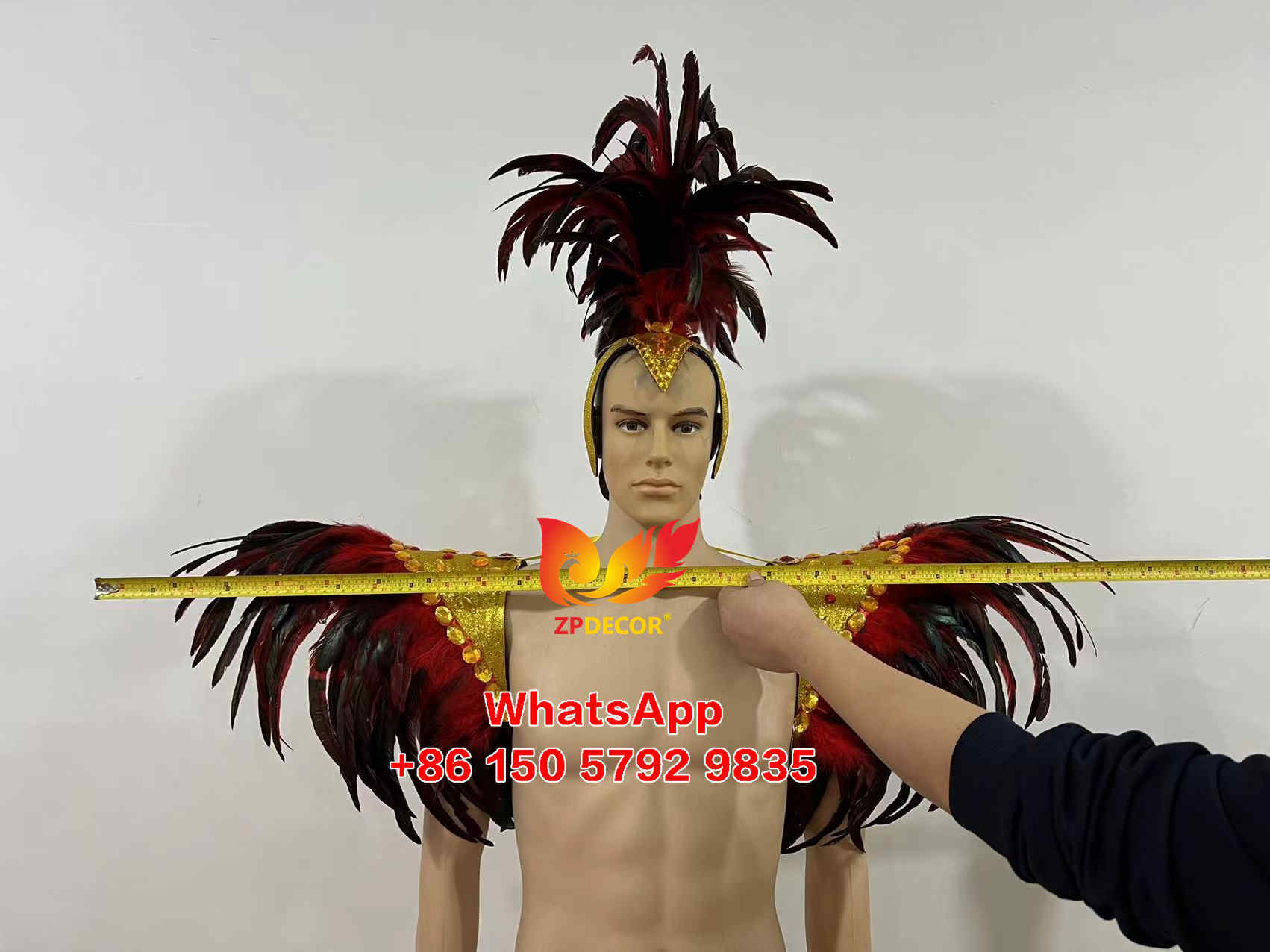 Zpdecor Feathers Hademade Rooster Feathers Carnival Costumes Outfits
