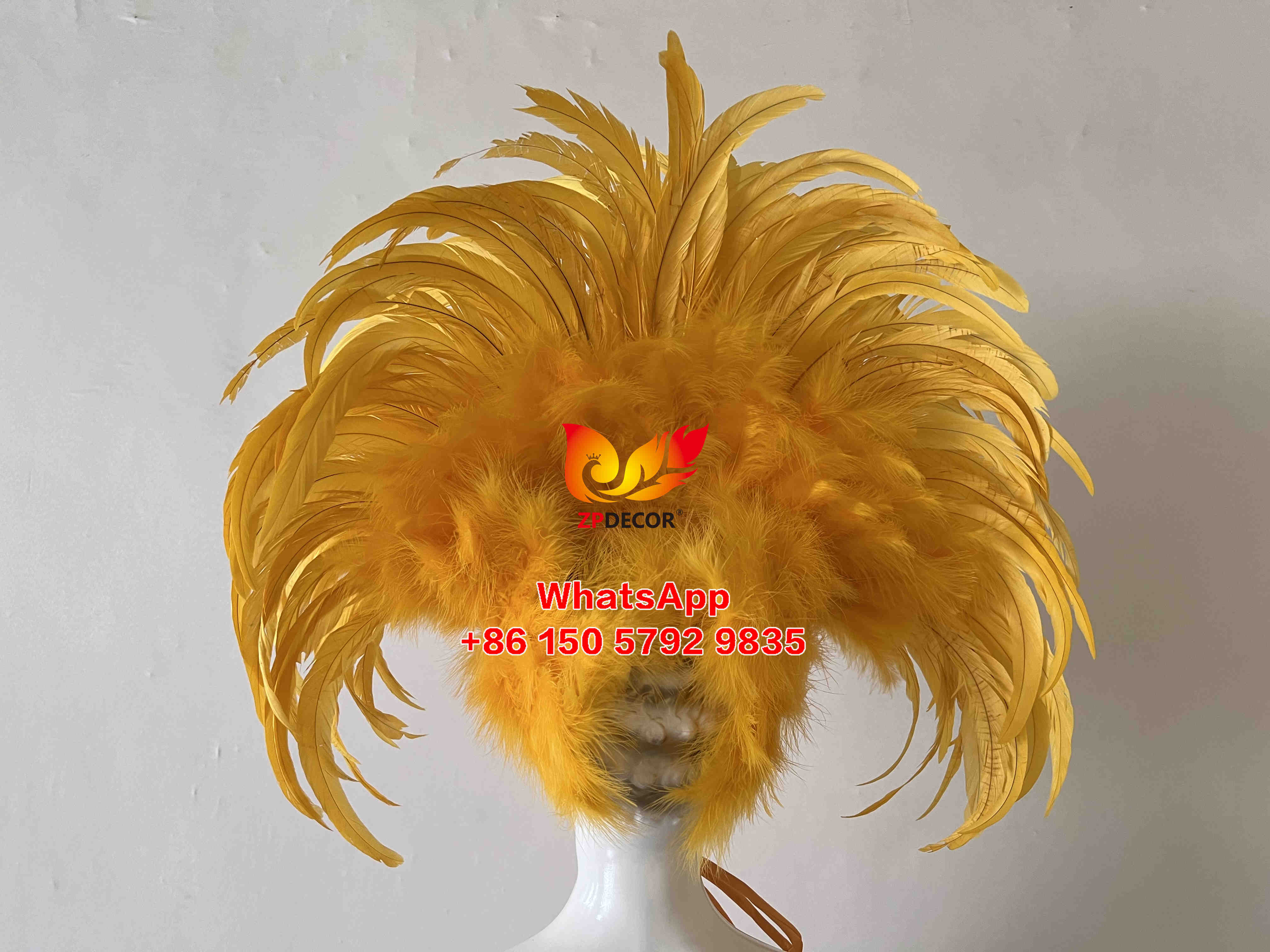 Zpdecor Wholsale Rooster Feathers Headpiece