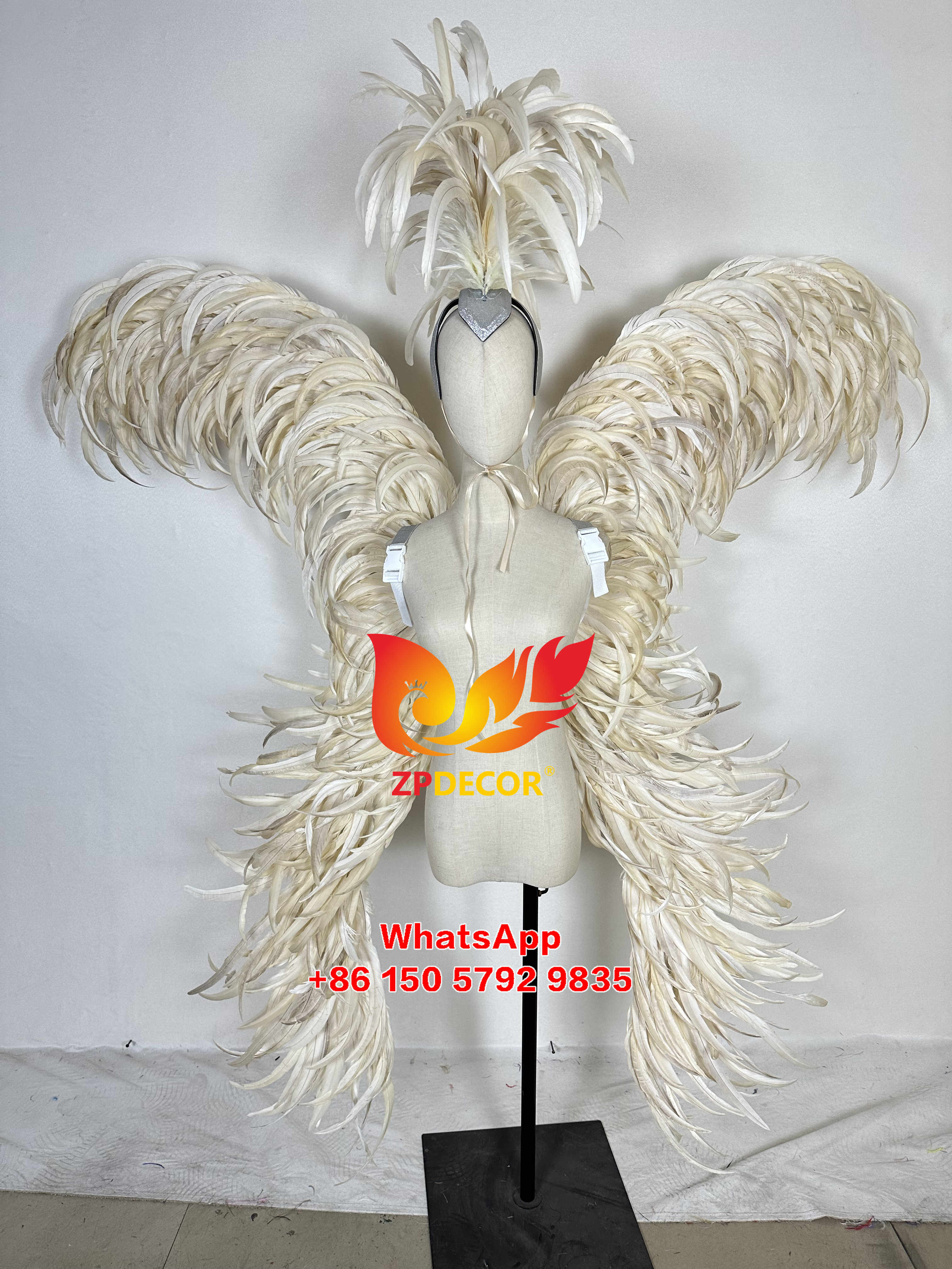 Zpdecor Feathers Hademade Rooster Feathers Carnival Costumes Outfits