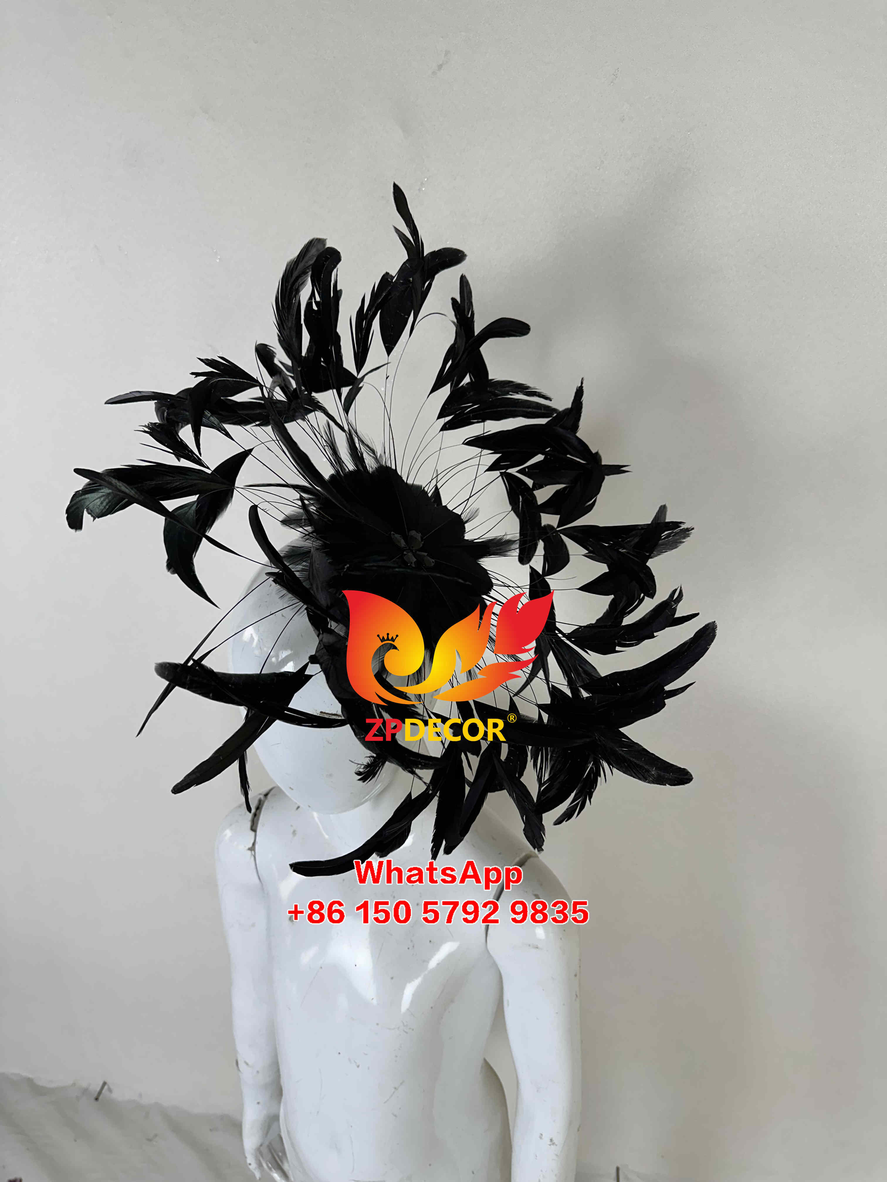 Zpdecor Feathers Stripped Rooster Feathers Headpieces