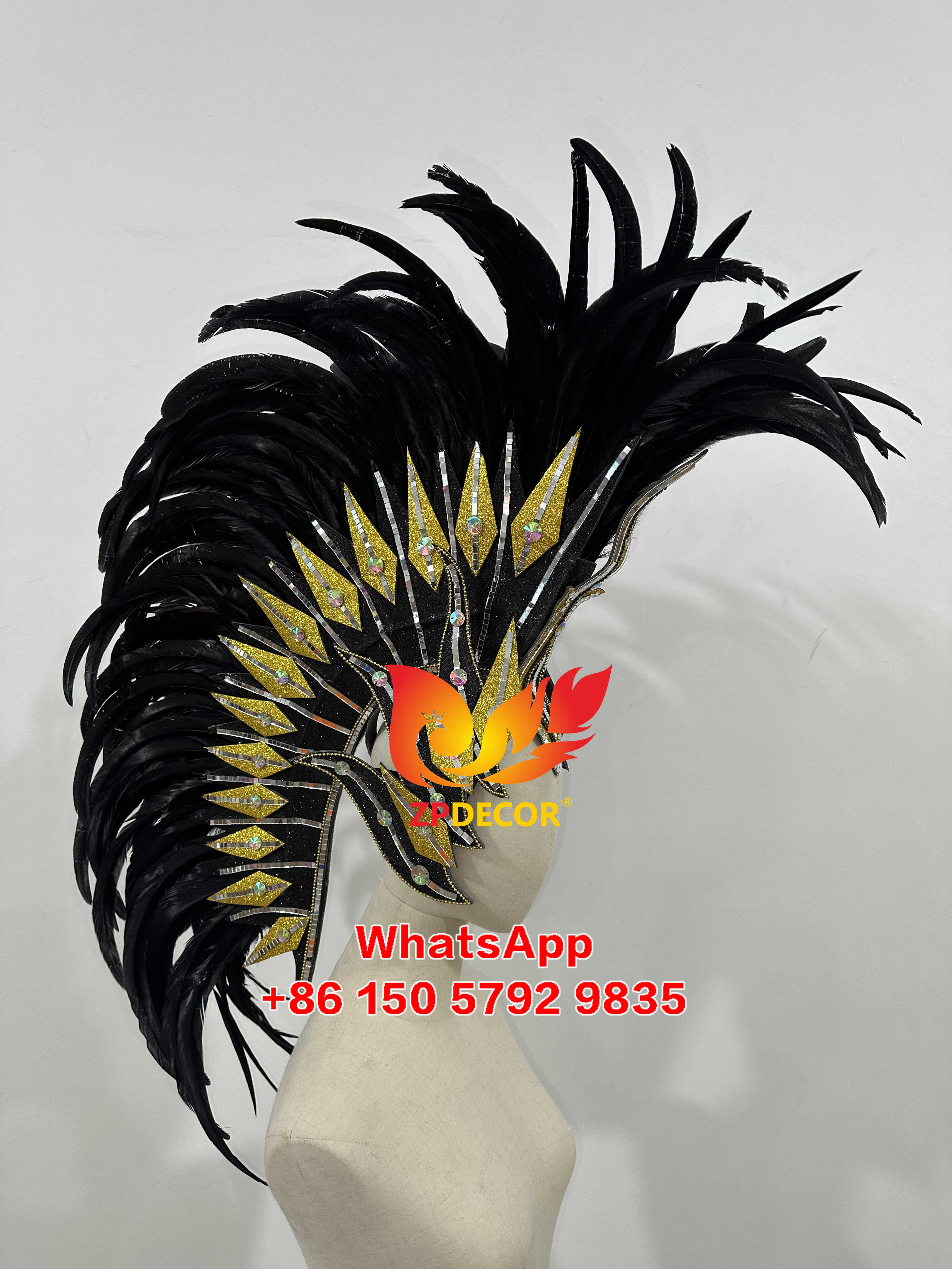 Zpdecor Feathers Headmade Rooster Feathers Headpieces