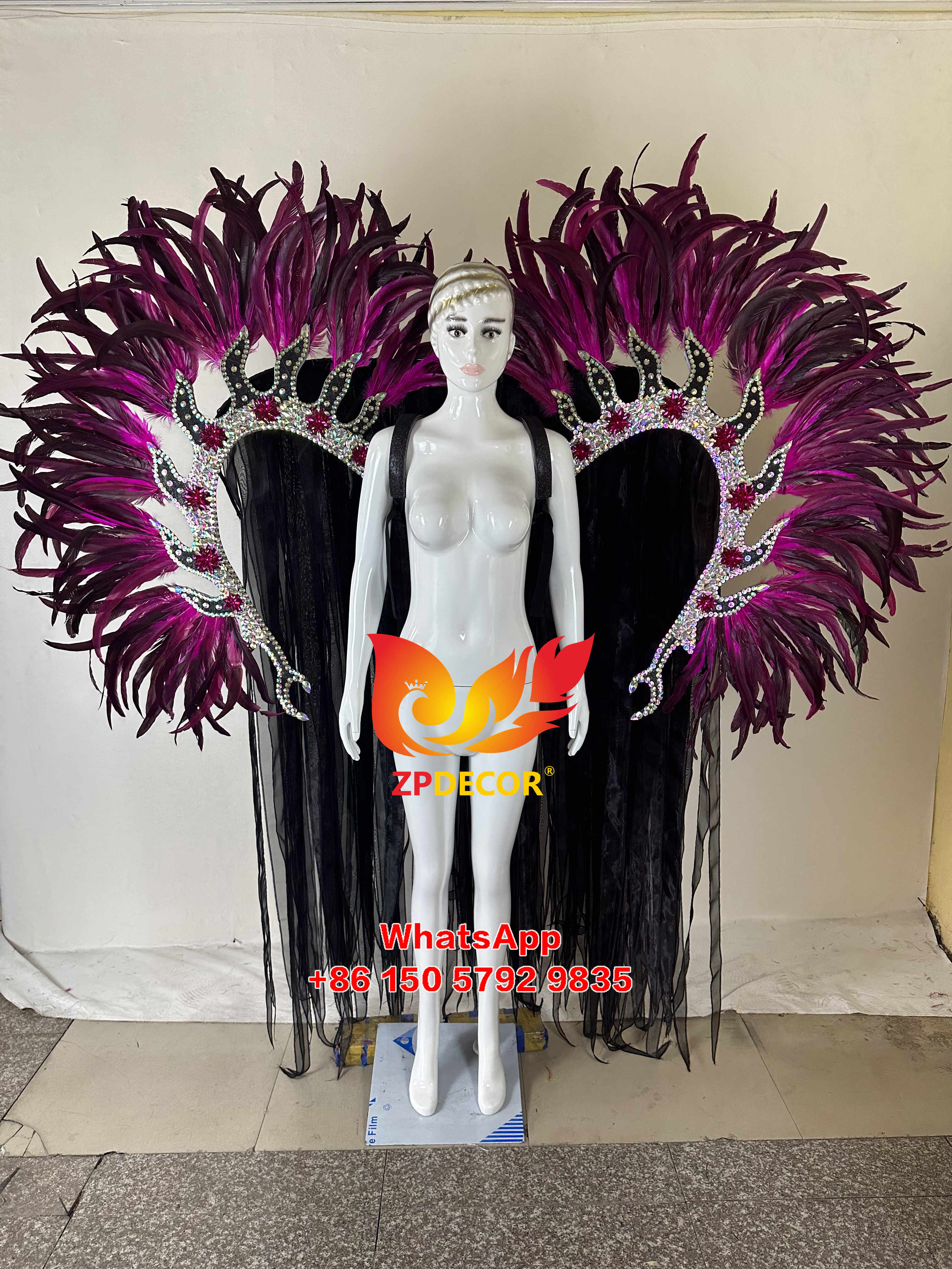 Zpdecor Feathers Hademade Rooster Feathers Carnival Costumes Outfits