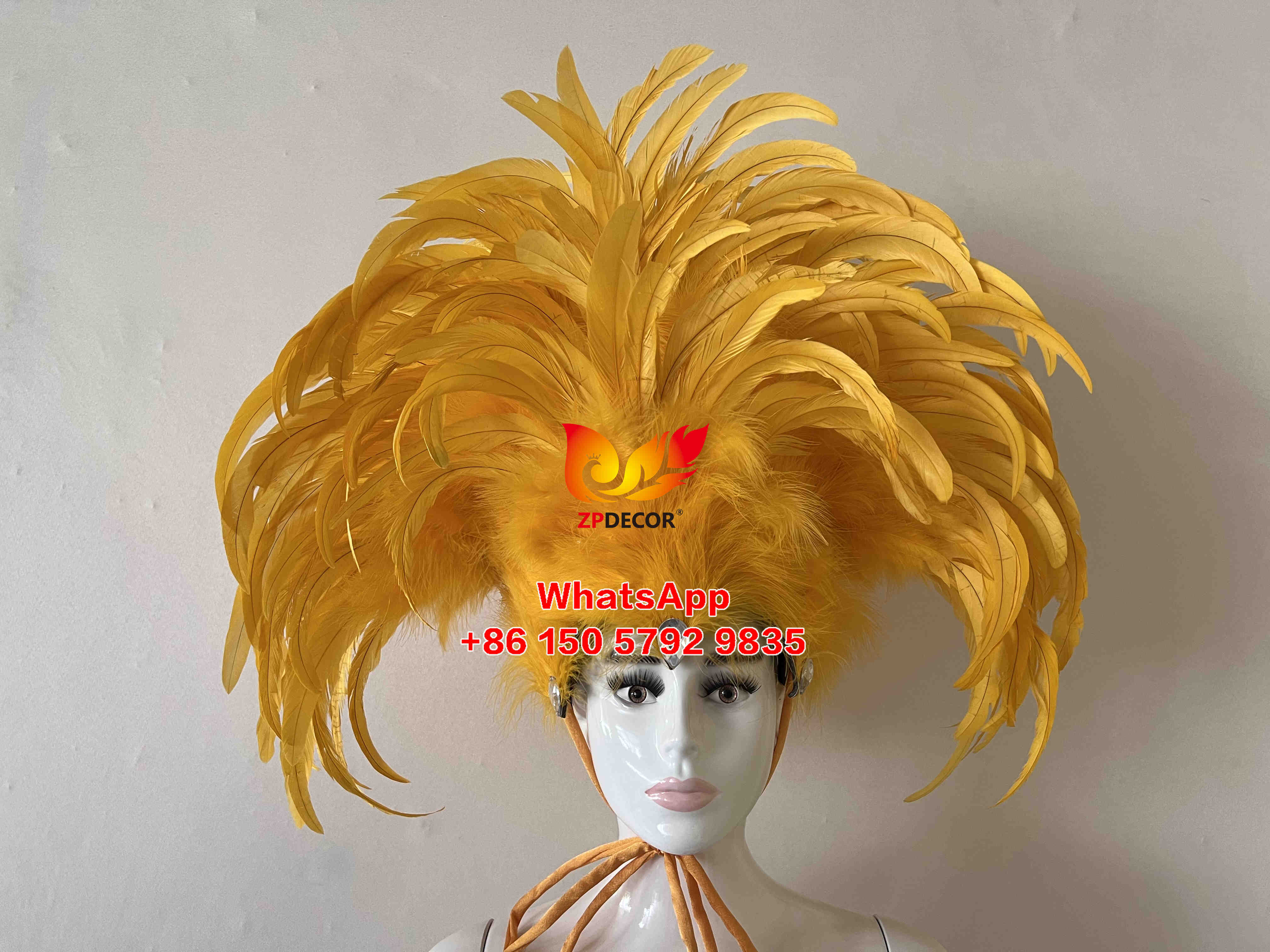 Zpdecor Wholsale Rooster Feathers Headpiece