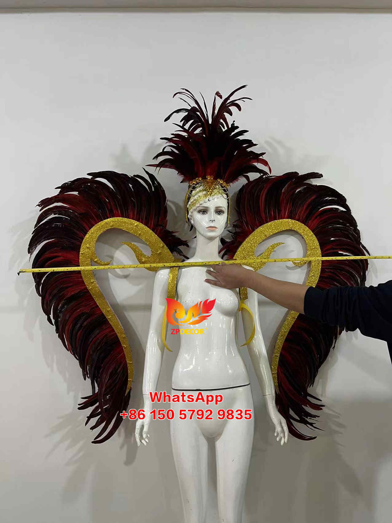 Zpdecor Feathers Hademade Rooster Feathers Carnival Costumes Outfits