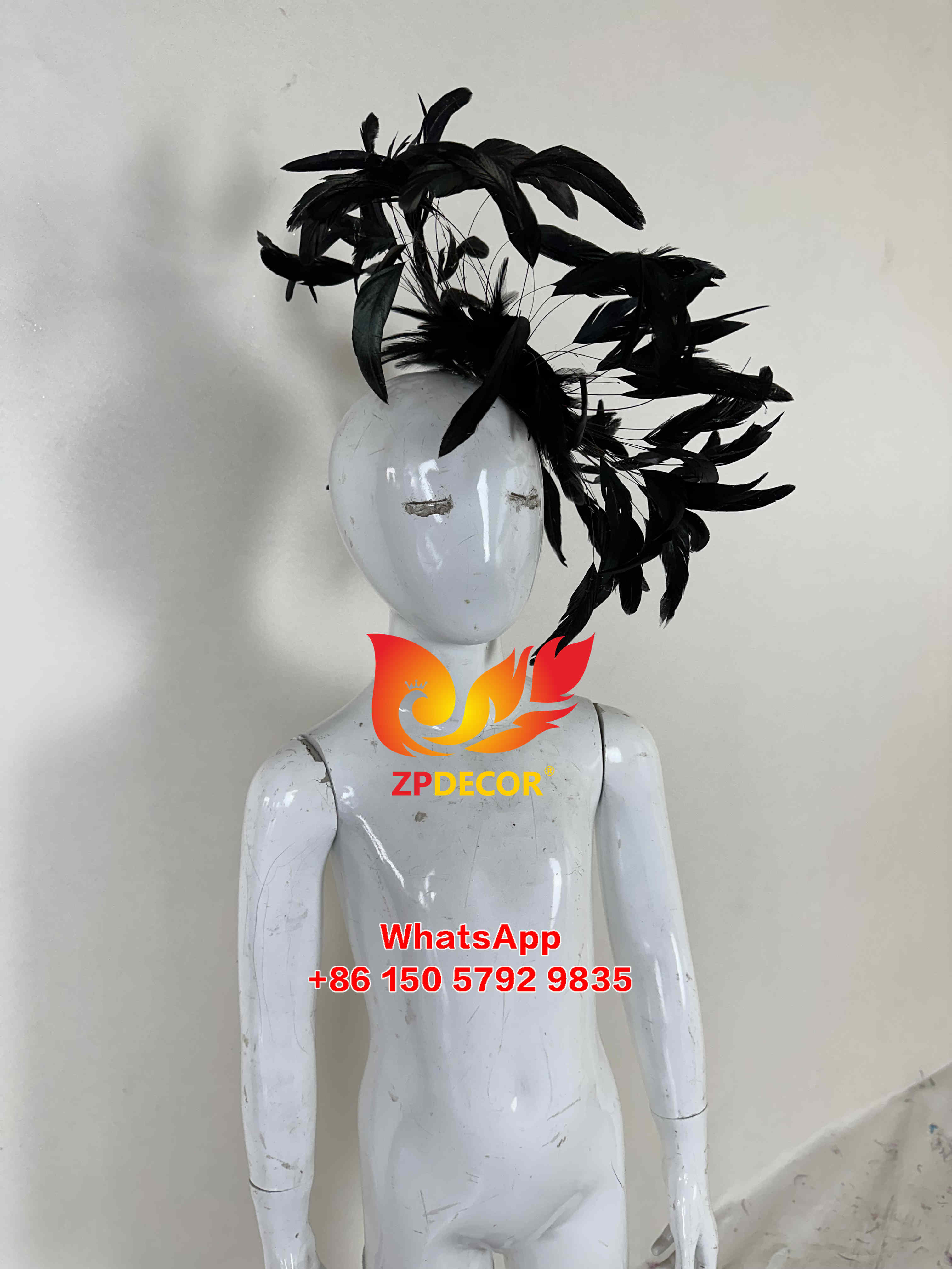 Zpdecor Feathers Stripped Rooster Feathers Headpieces