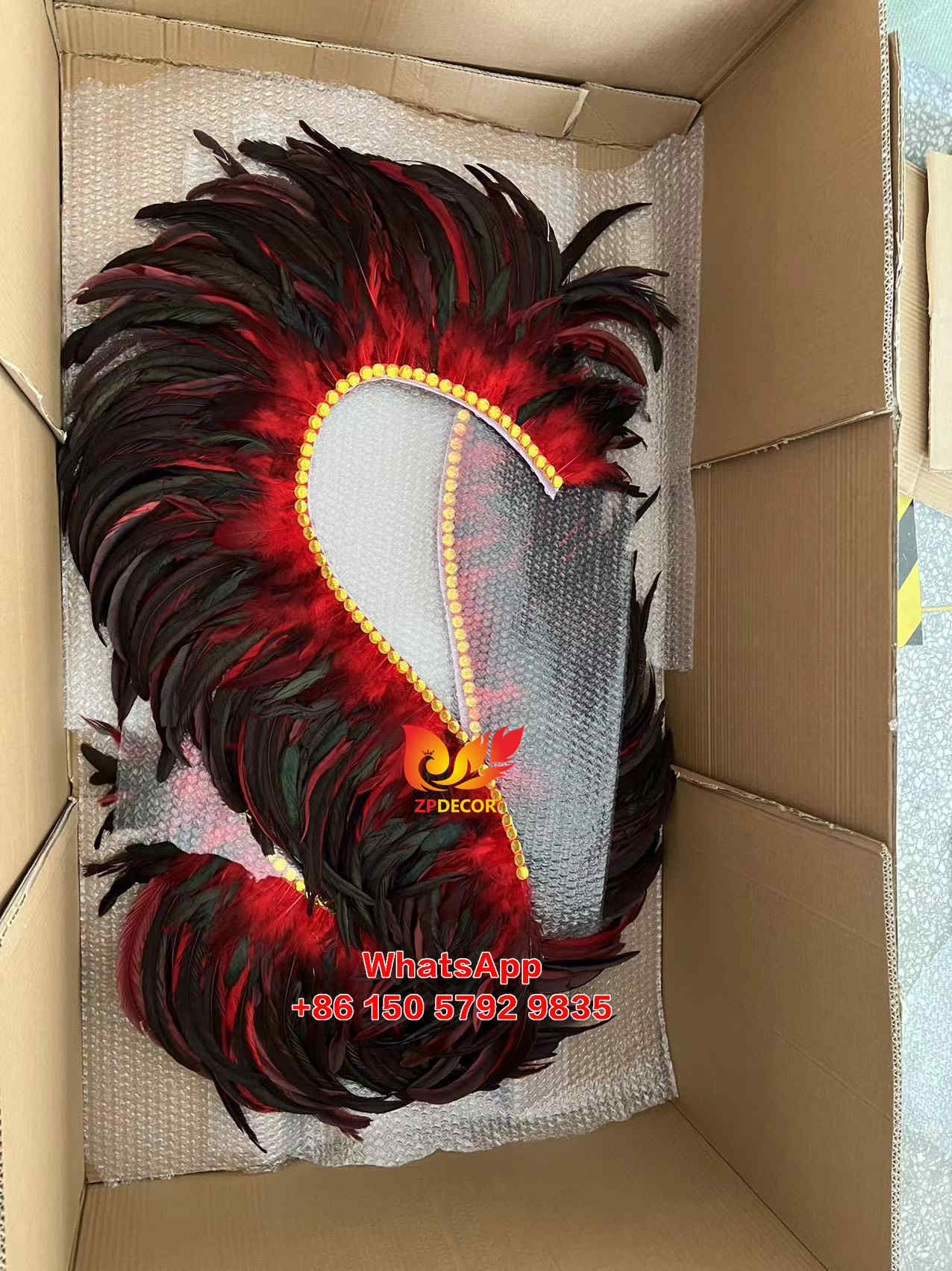 Zpdecor Feathers Hademade Rooster Feathers Carnival Costumes Outfits