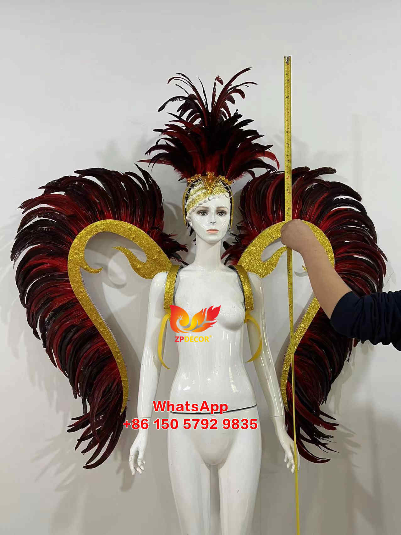 Zpdecor Feathers Hademade Rooster Feathers Carnival Costumes Outfits
