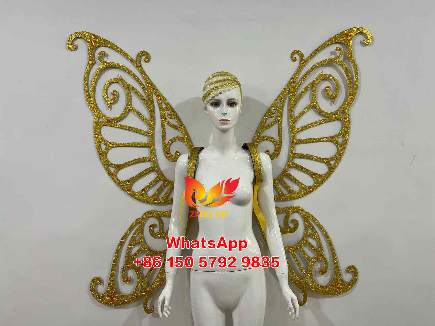 Zpdecor Feathers Hademade Carnival Wing Costumes Outfits