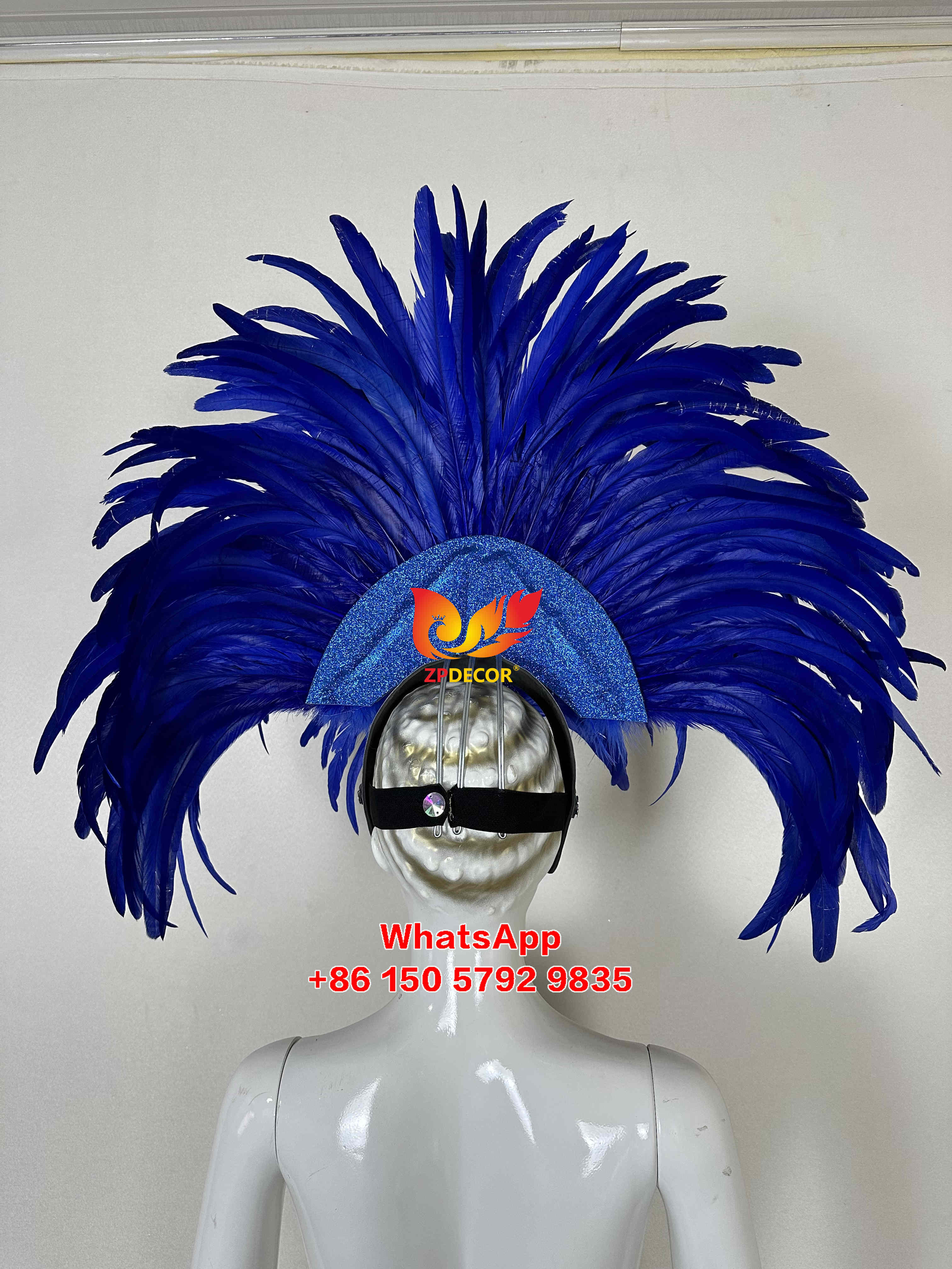 Zpdecor Feathers Wholsale Stripped Rooster Feathers Headpieces