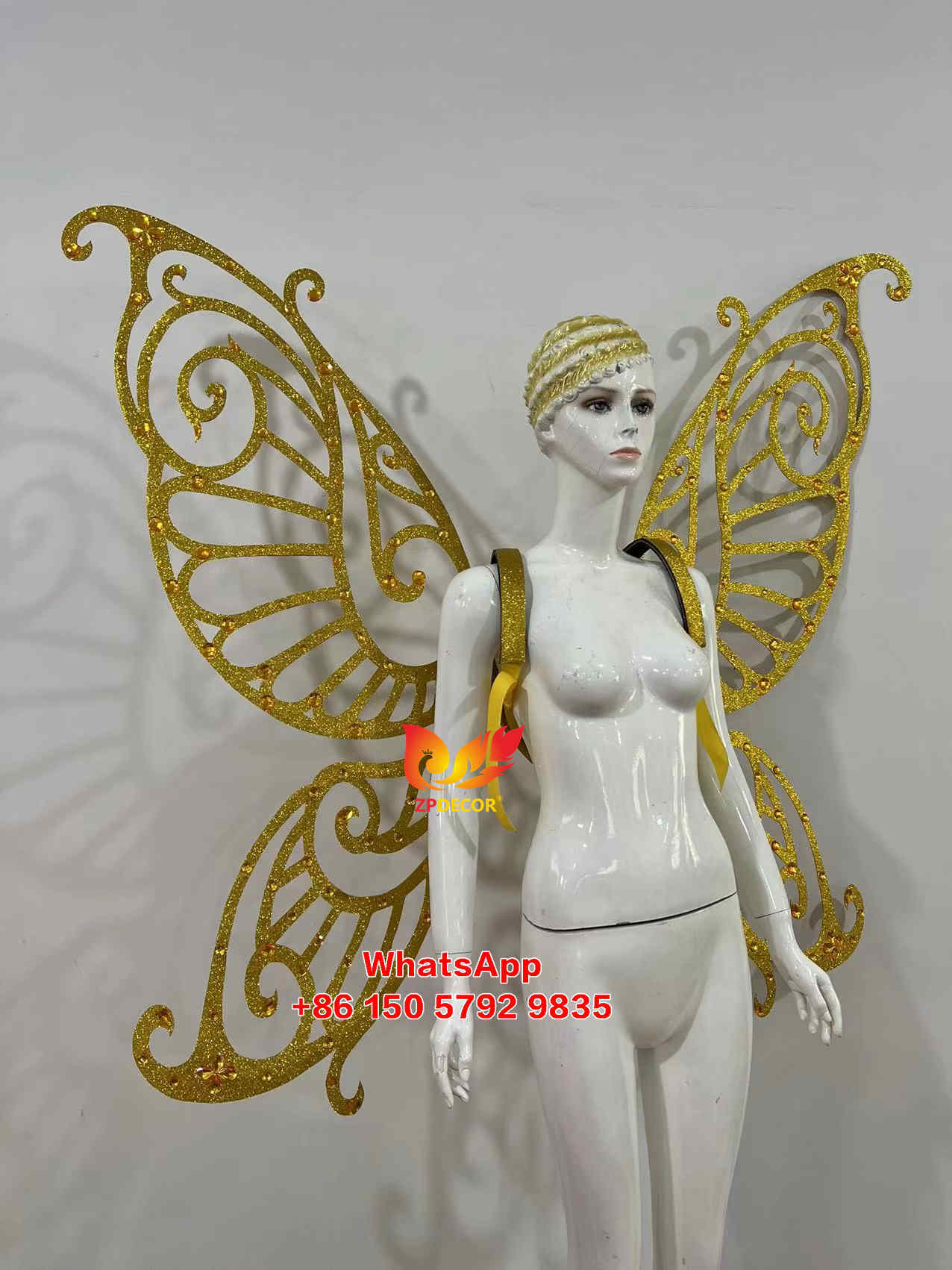 Zpdecor Feathers Hademade Carnival Wing Costumes Outfits