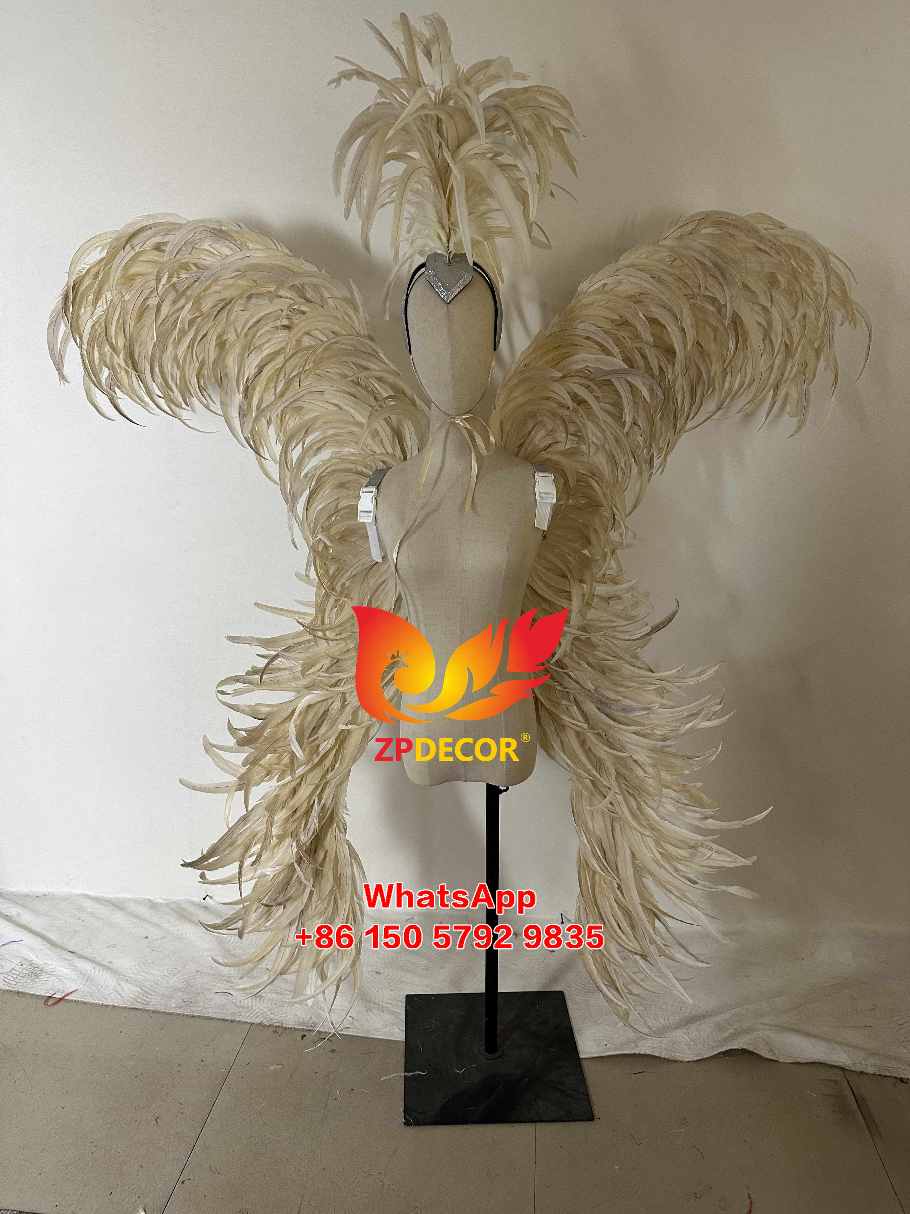 Zpdecor Feathers Hademade Rooster Feathers Carnival Costumes Outfits