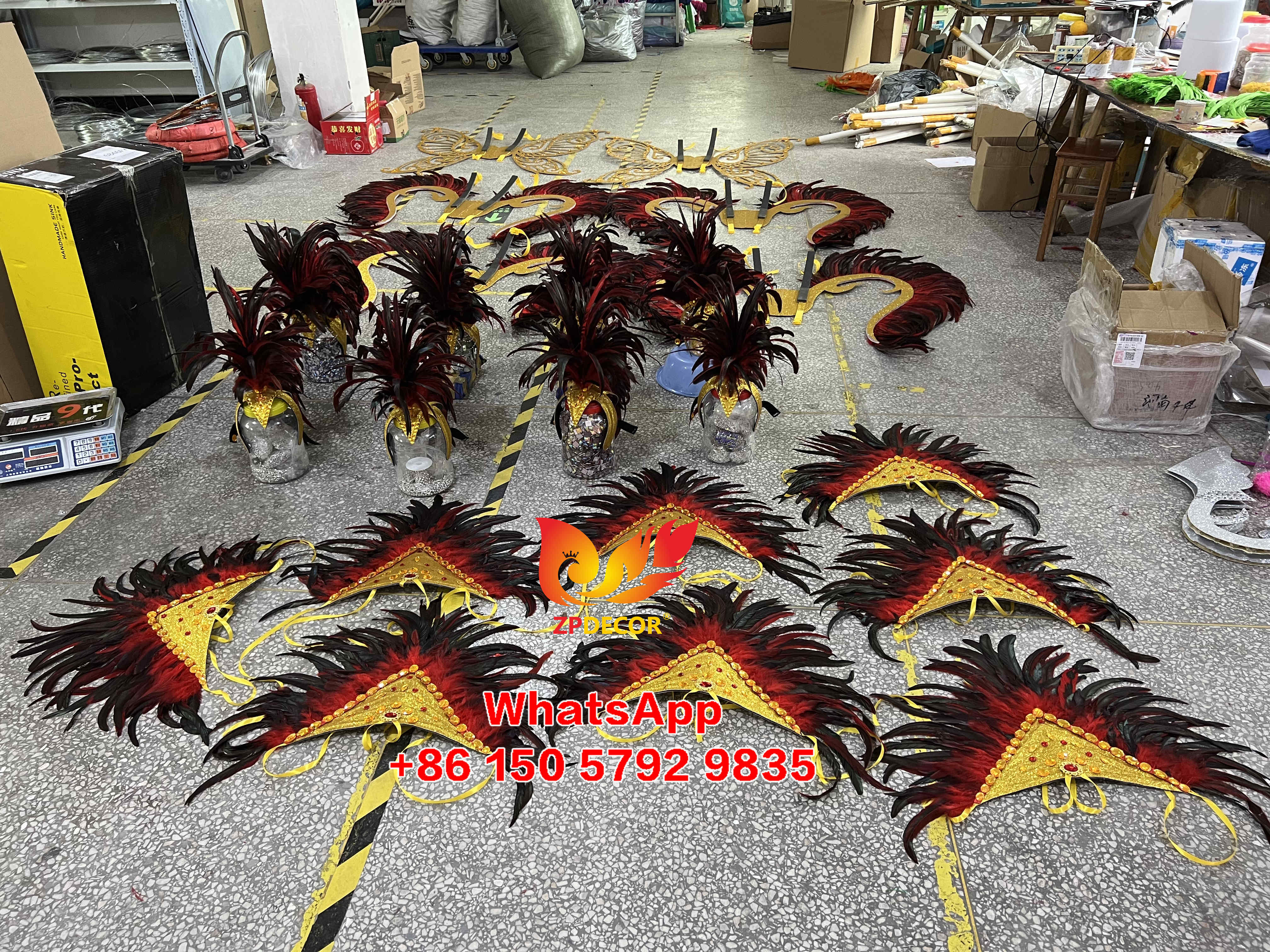 Zpdecor Feathers Hademade Rooster Feathers Carnival Costumes Outfits