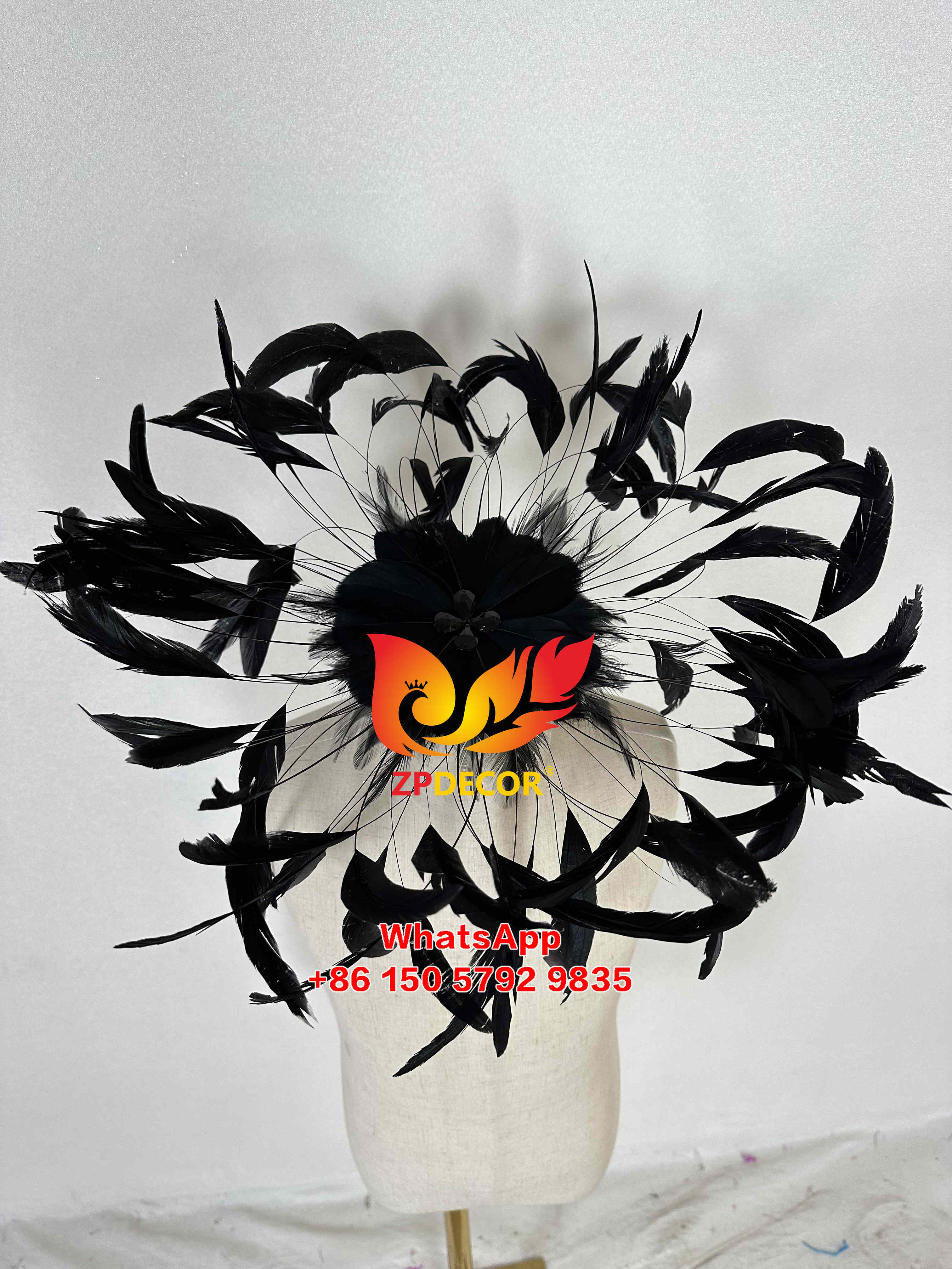 Zpdecor Feathers Stripped Rooster Feathers Headpieces