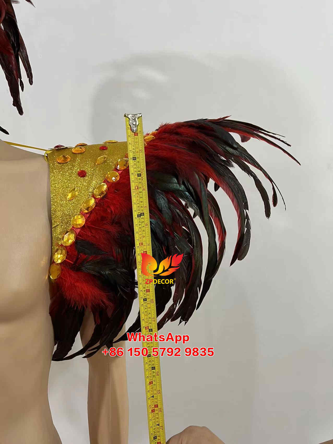 Zpdecor Feathers Hademade Rooster Feathers Carnival Costumes Outfits