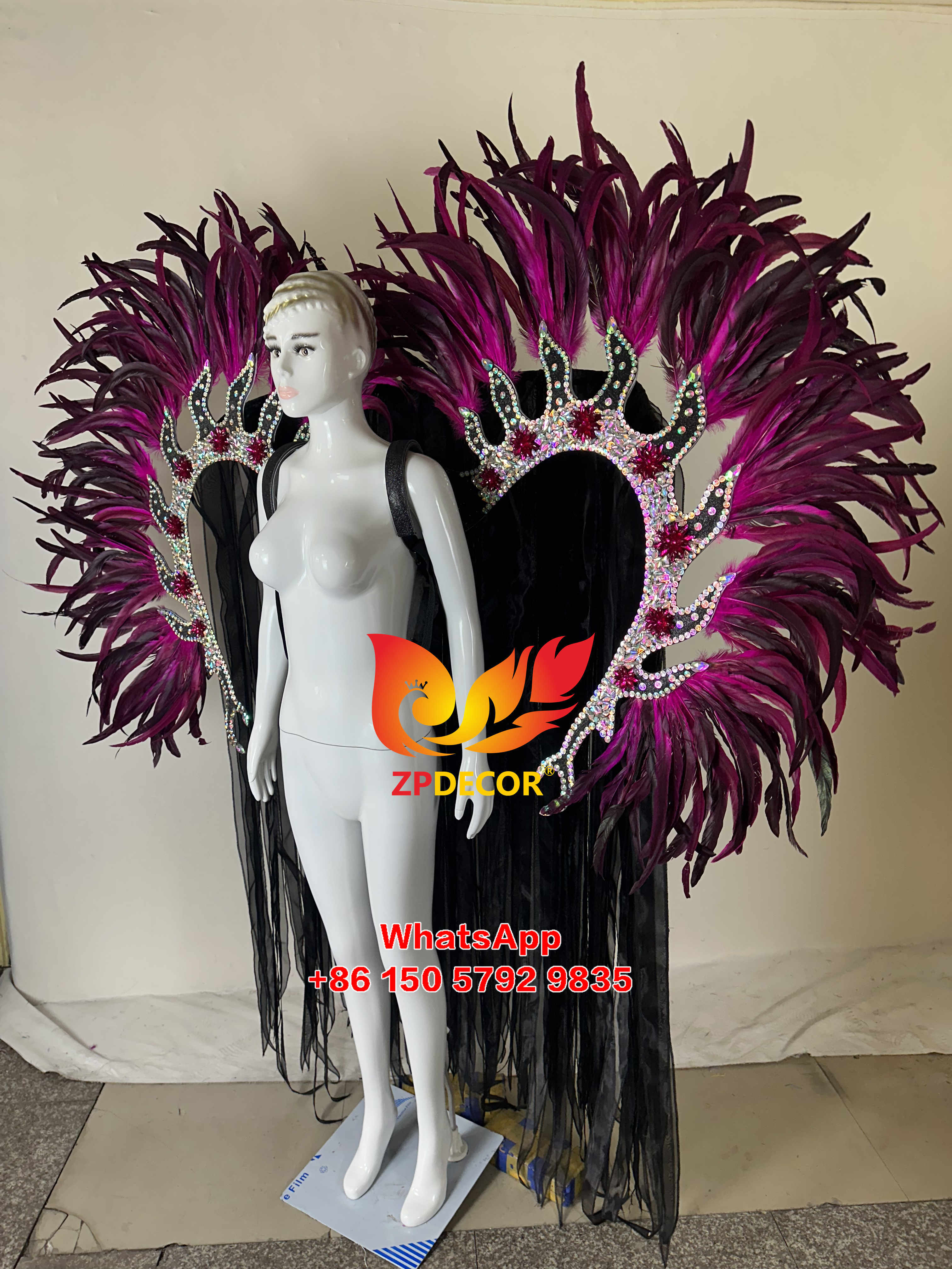 Zpdecor Feathers Hademade Rooster Feathers Carnival Costumes Outfits