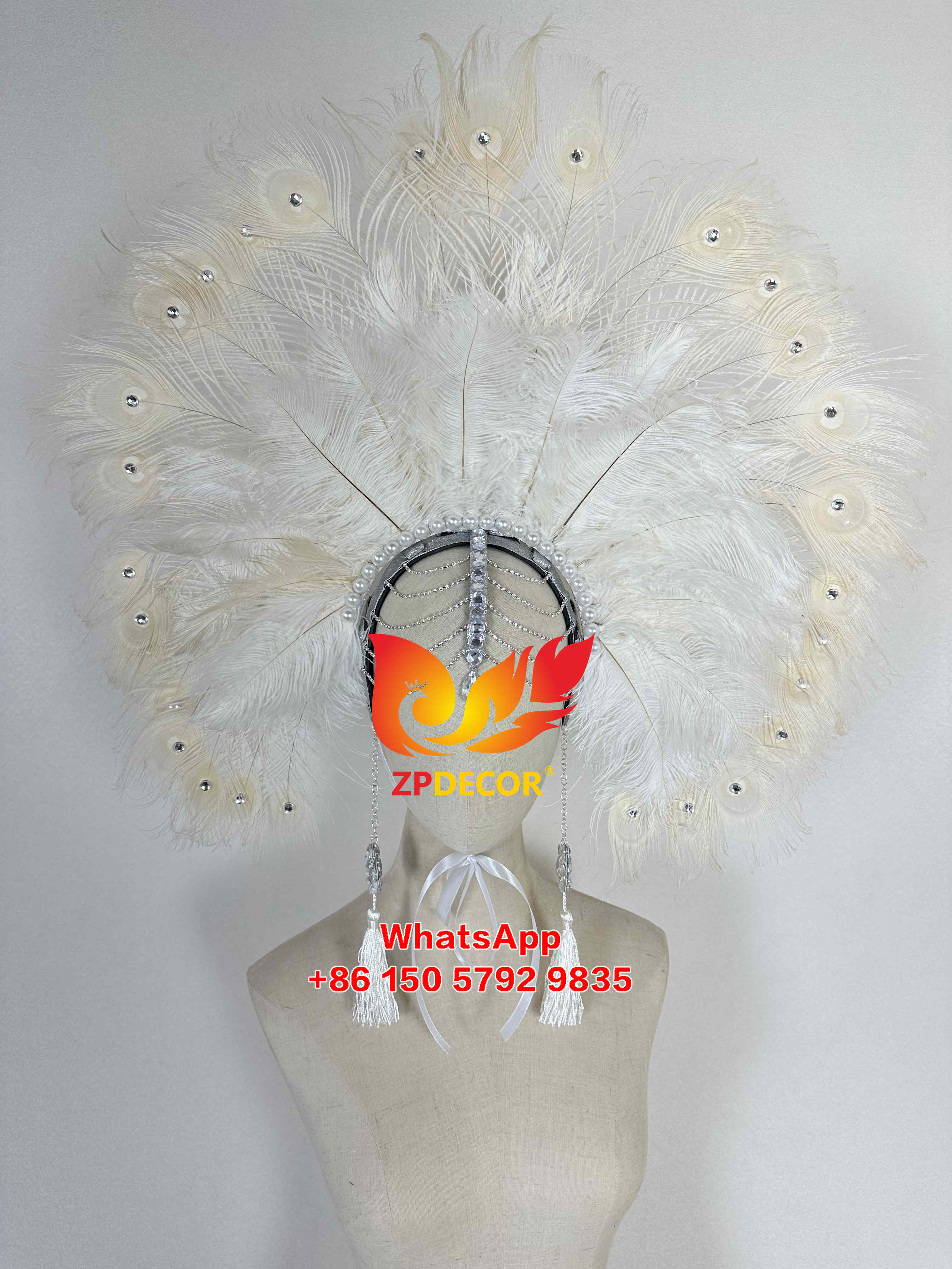 Zpdecor Feathers Peacock Feathers Headpieces