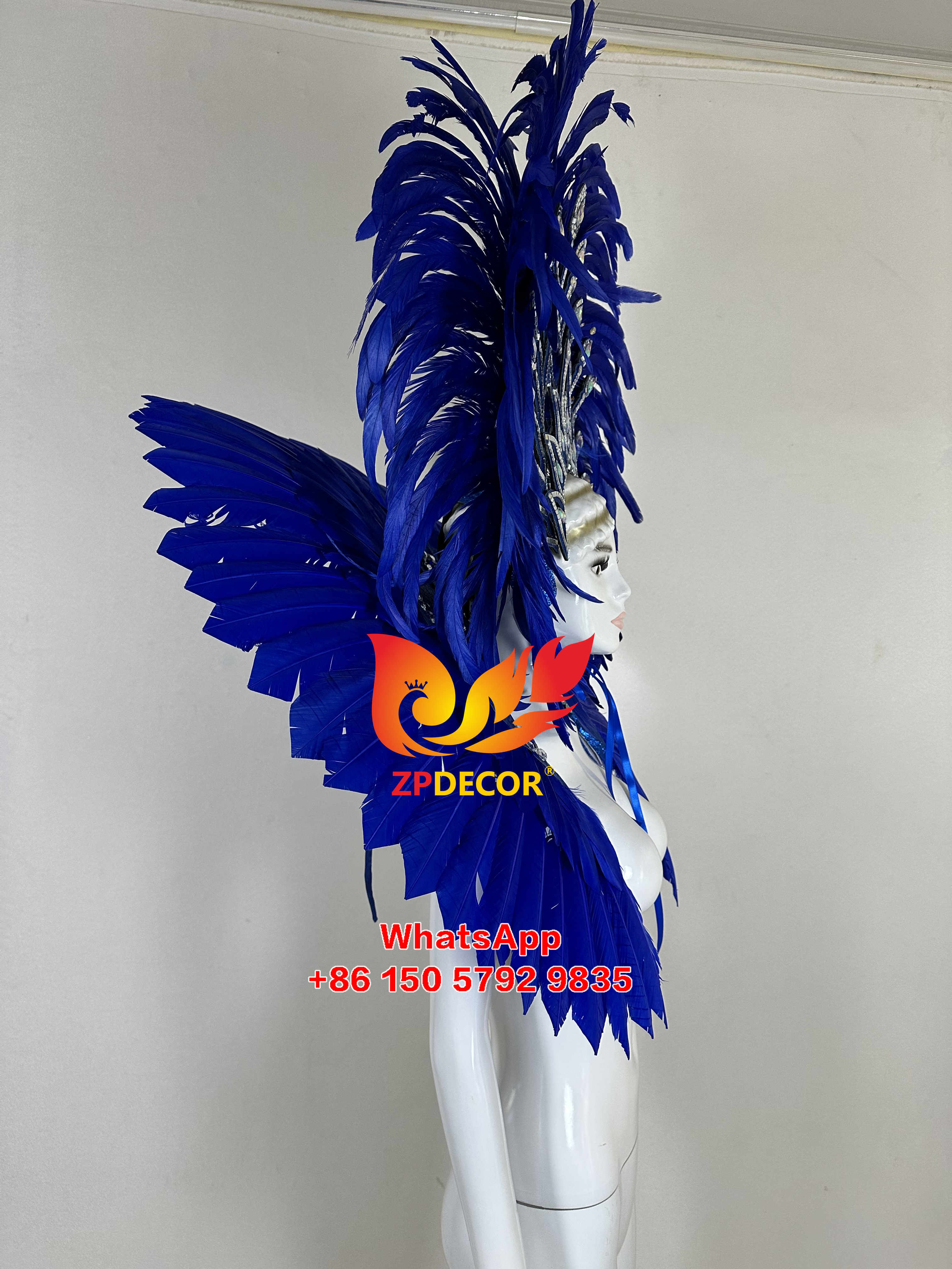 Zpdecor Feathers Hademade Turkey Feathers Carnival Costumes Outfits