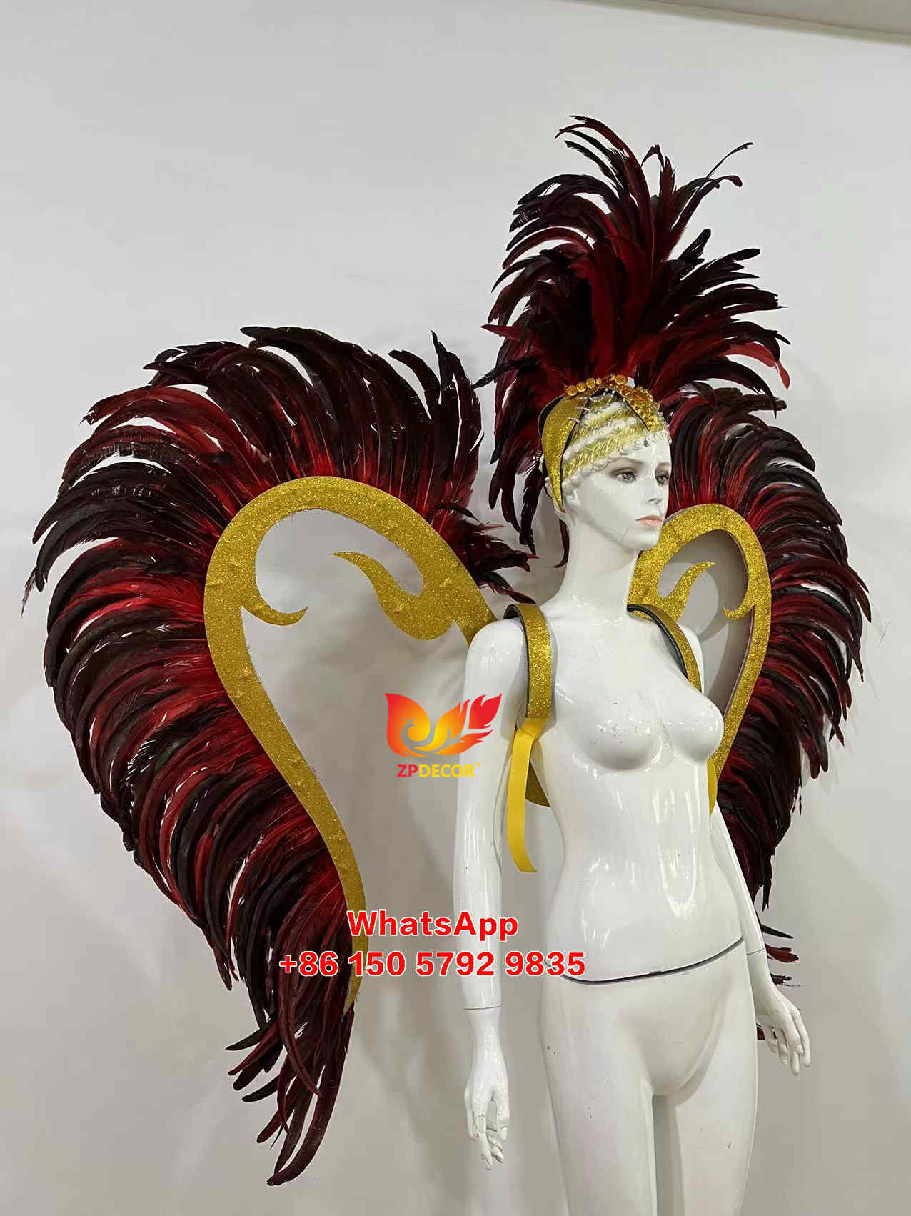 Zpdecor Feathers Hademade Rooster Feathers Carnival Costumes Outfits