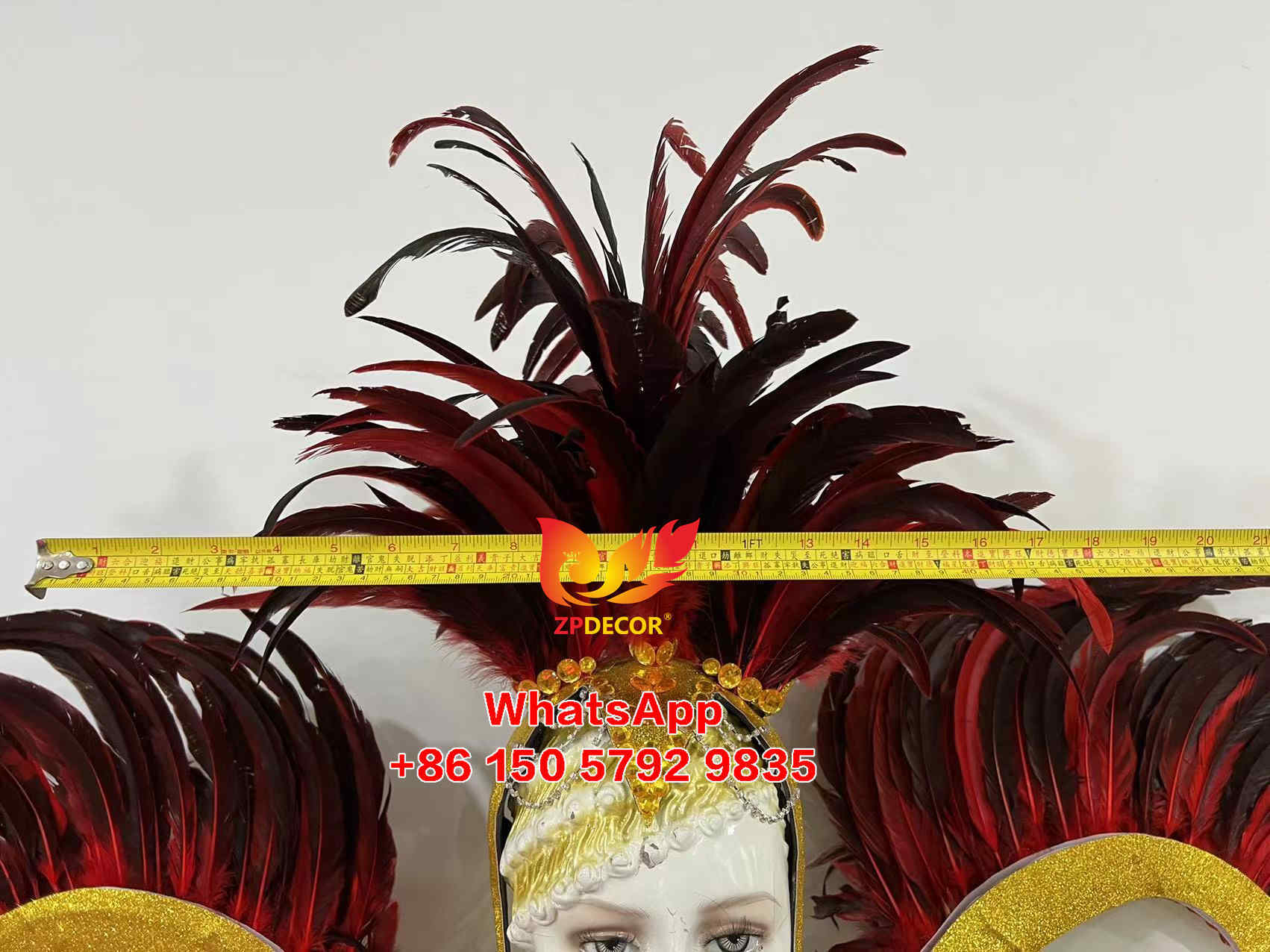 Zpdecor Feathers Hademade Rooster Feathers Carnival Costumes Outfits