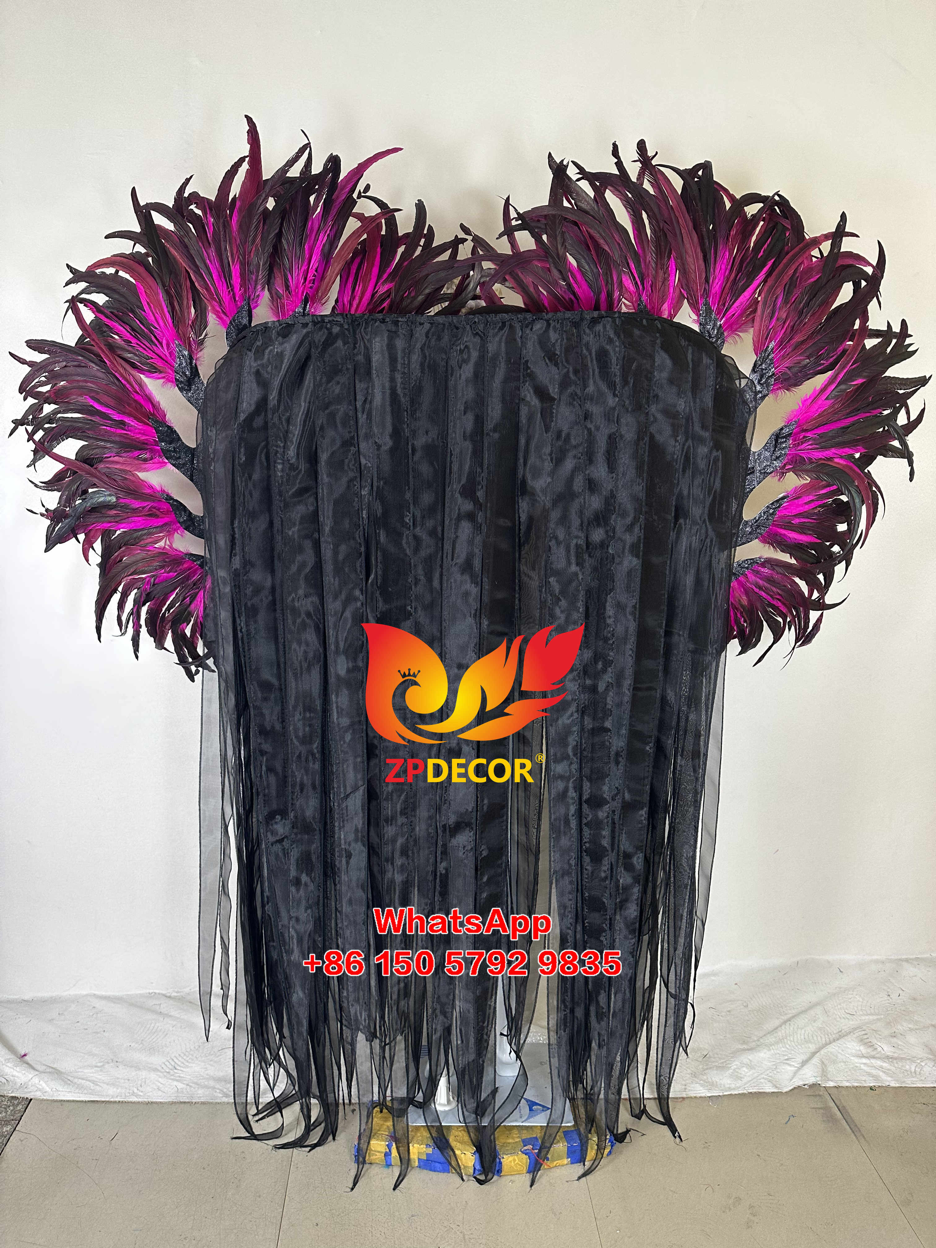 Zpdecor Feathers Hademade Rooster Feathers Carnival Costumes Outfits