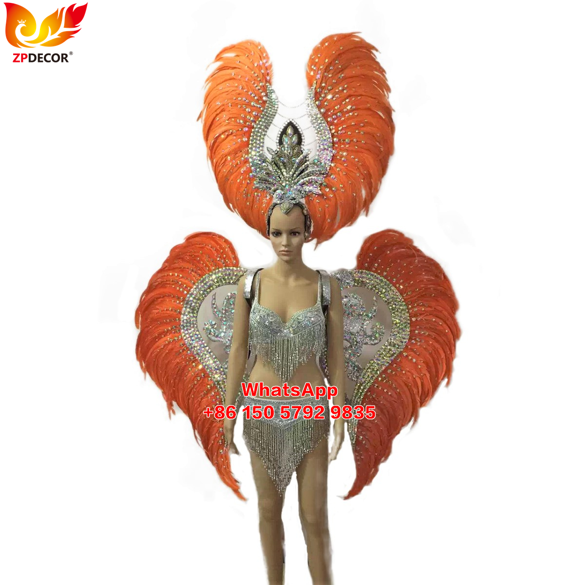 Zpdecor Feathers Rooster Feathers Headpieces and Wing Outfits