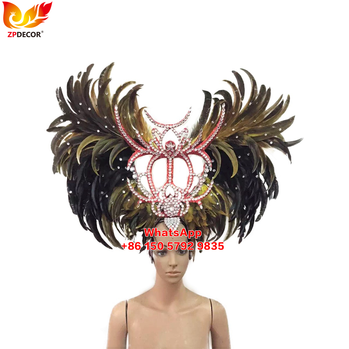 Zpdecor Made Rooster Feathers Headpieces