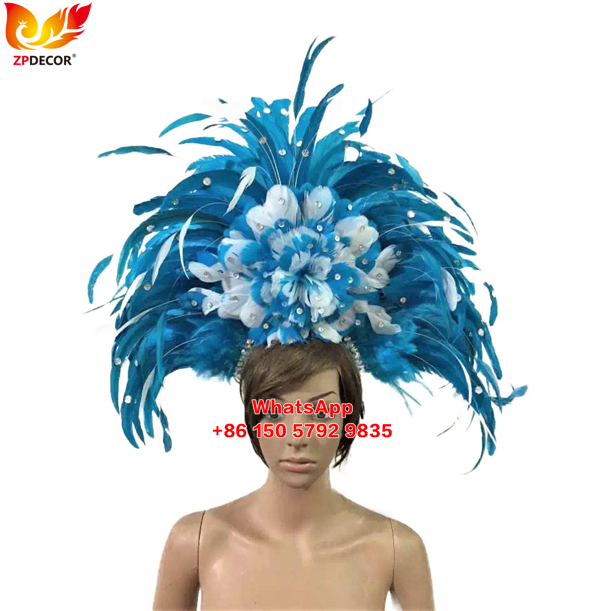 Zpdecor Made Rooster Feathers Headpieces