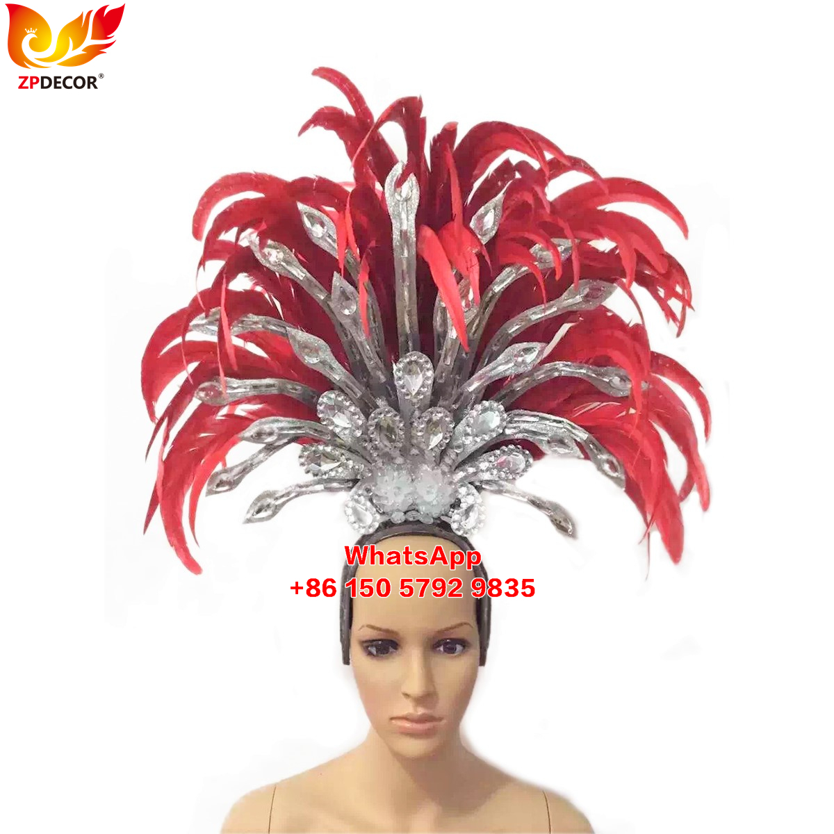 Zpdecor Made Rooster Feathers Headpieces