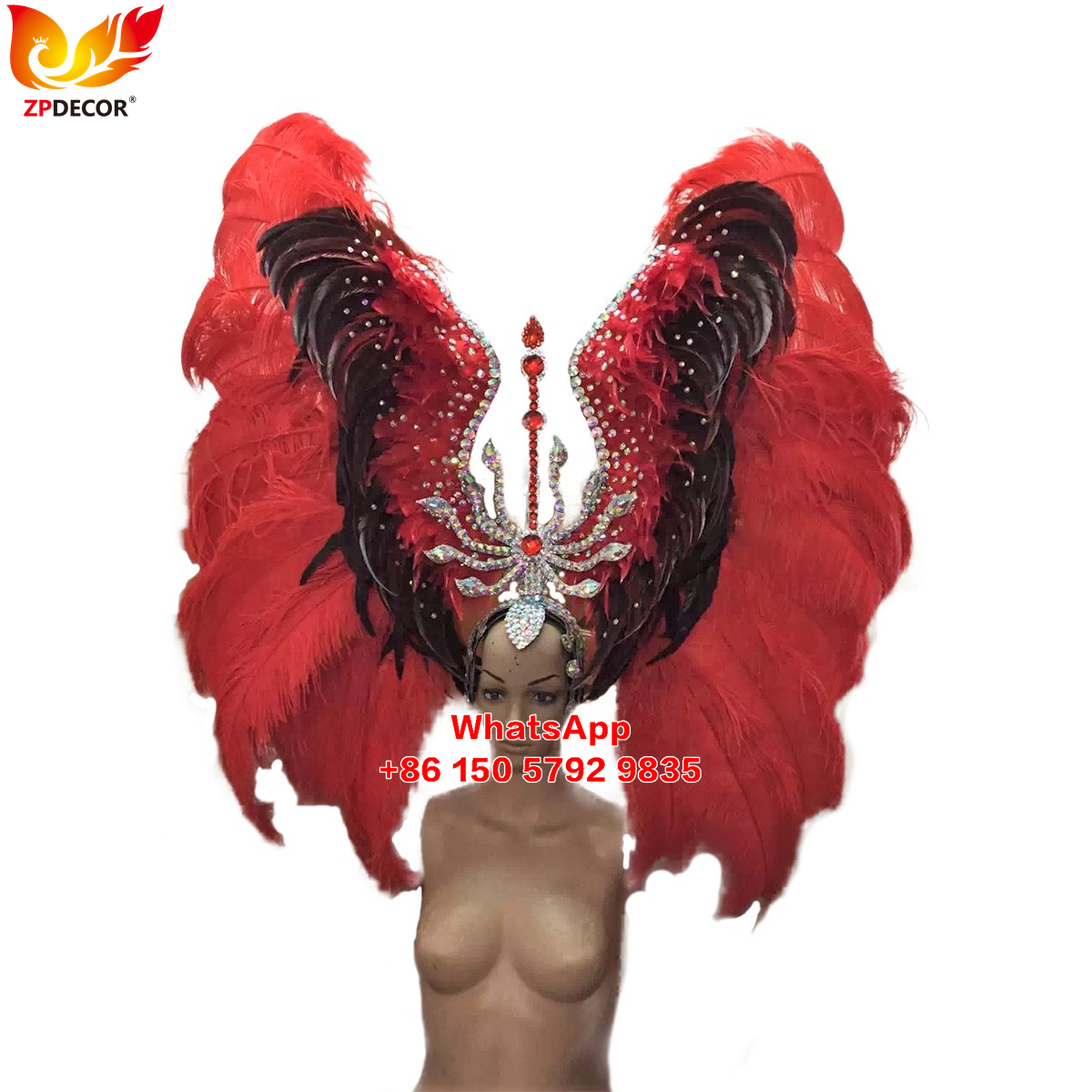 Zpdecor Feathers Ostrich Feathers Headpiece