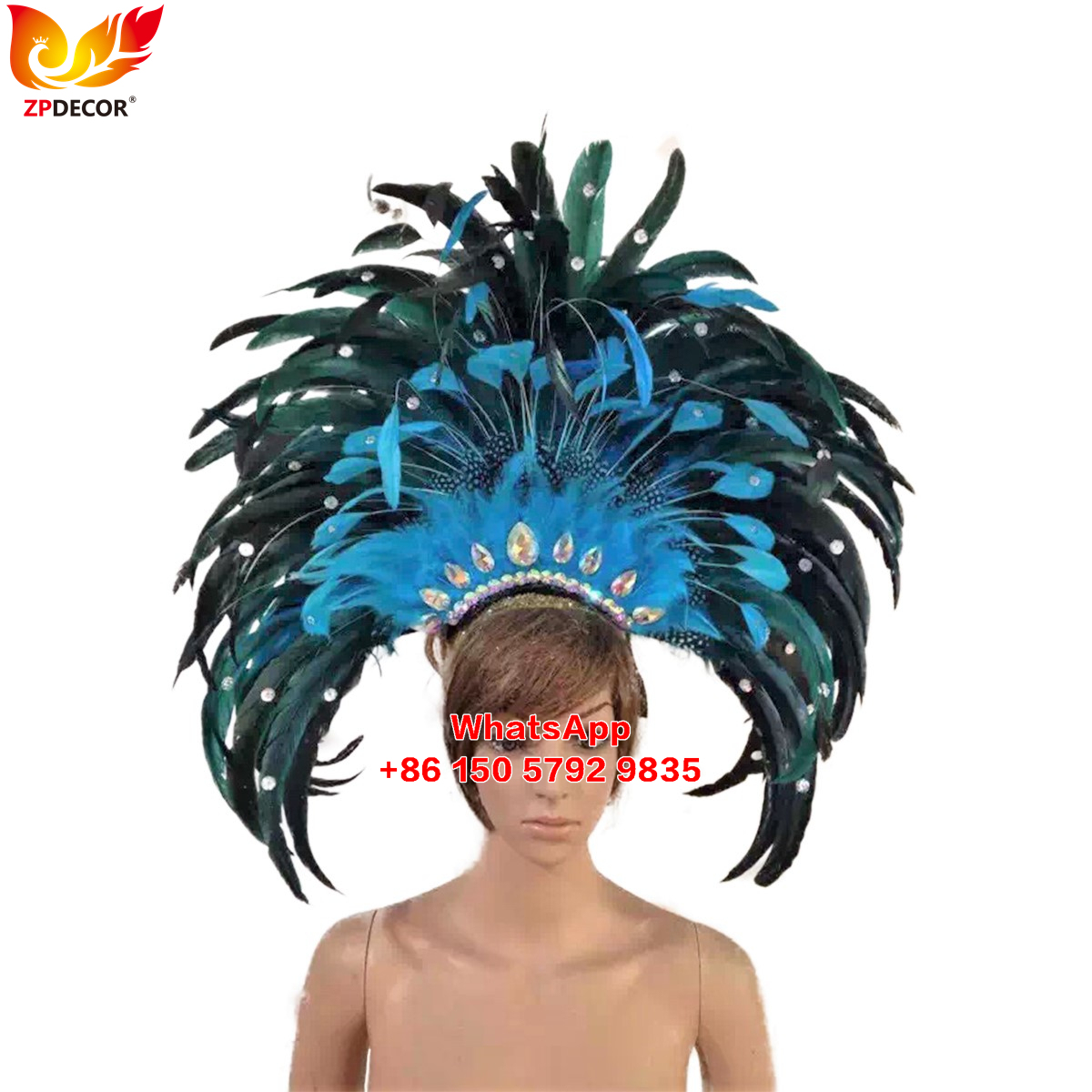 Zpdecor Supply Rooster Tail Feathers Headpieces