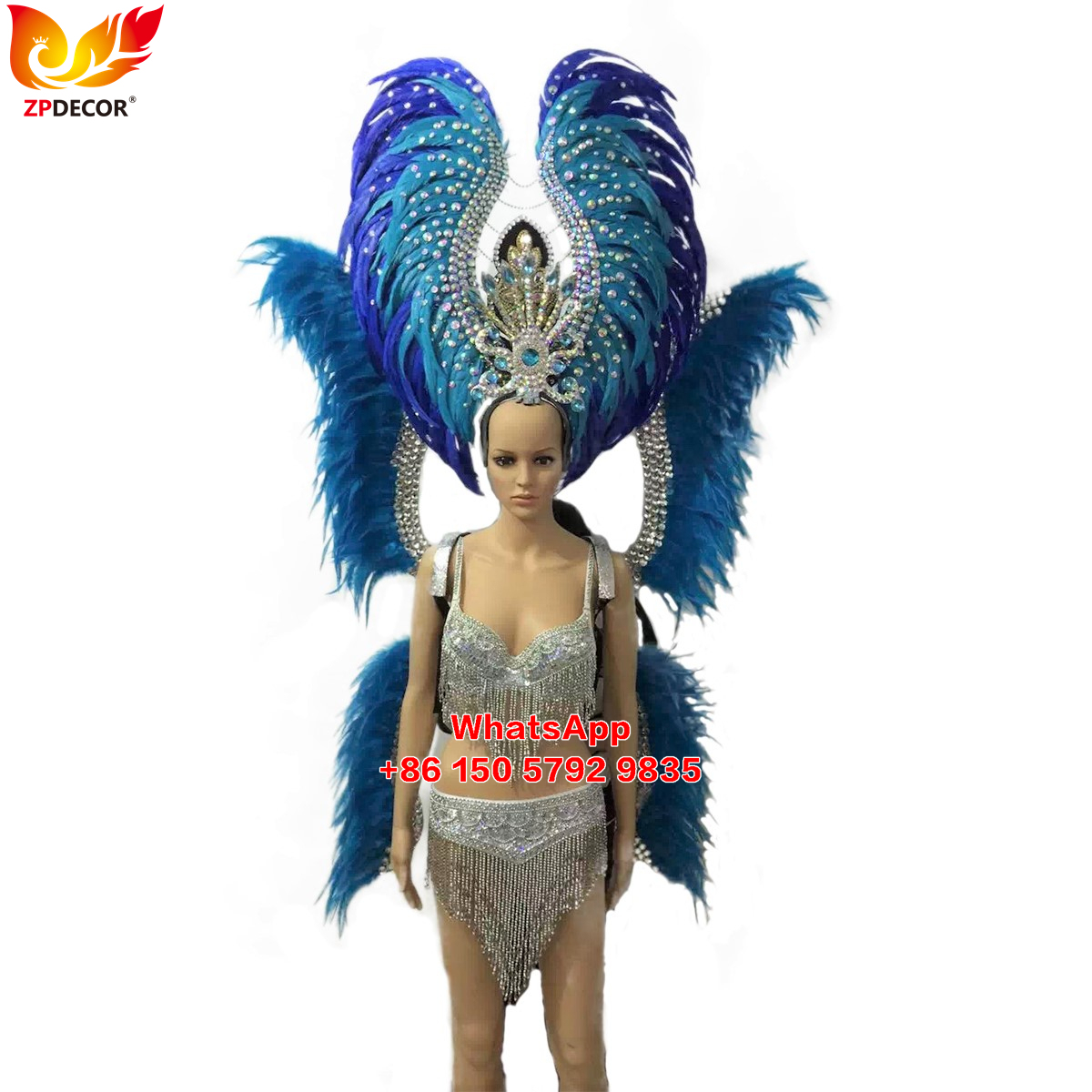 Zpdecor Feathers Hademade Rooster Feathers Carnival Costumes Outfits