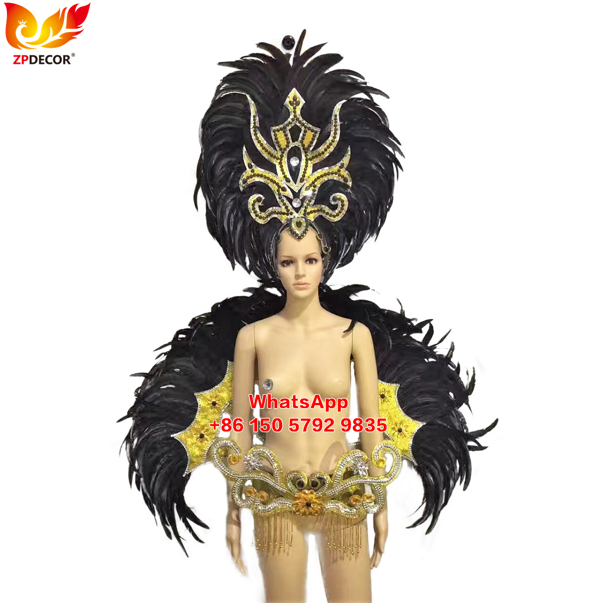 Zpdecor Feathers Hademade Rooster Feathers Carnival Costumes Outfits