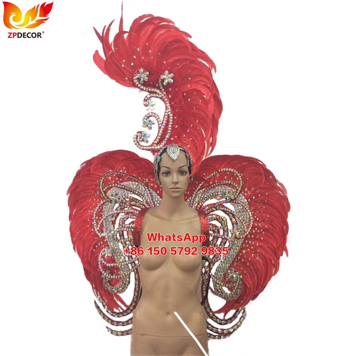 Zpdecor Feathers Hademade Rooster Feathers Carnival Costumes Outfits