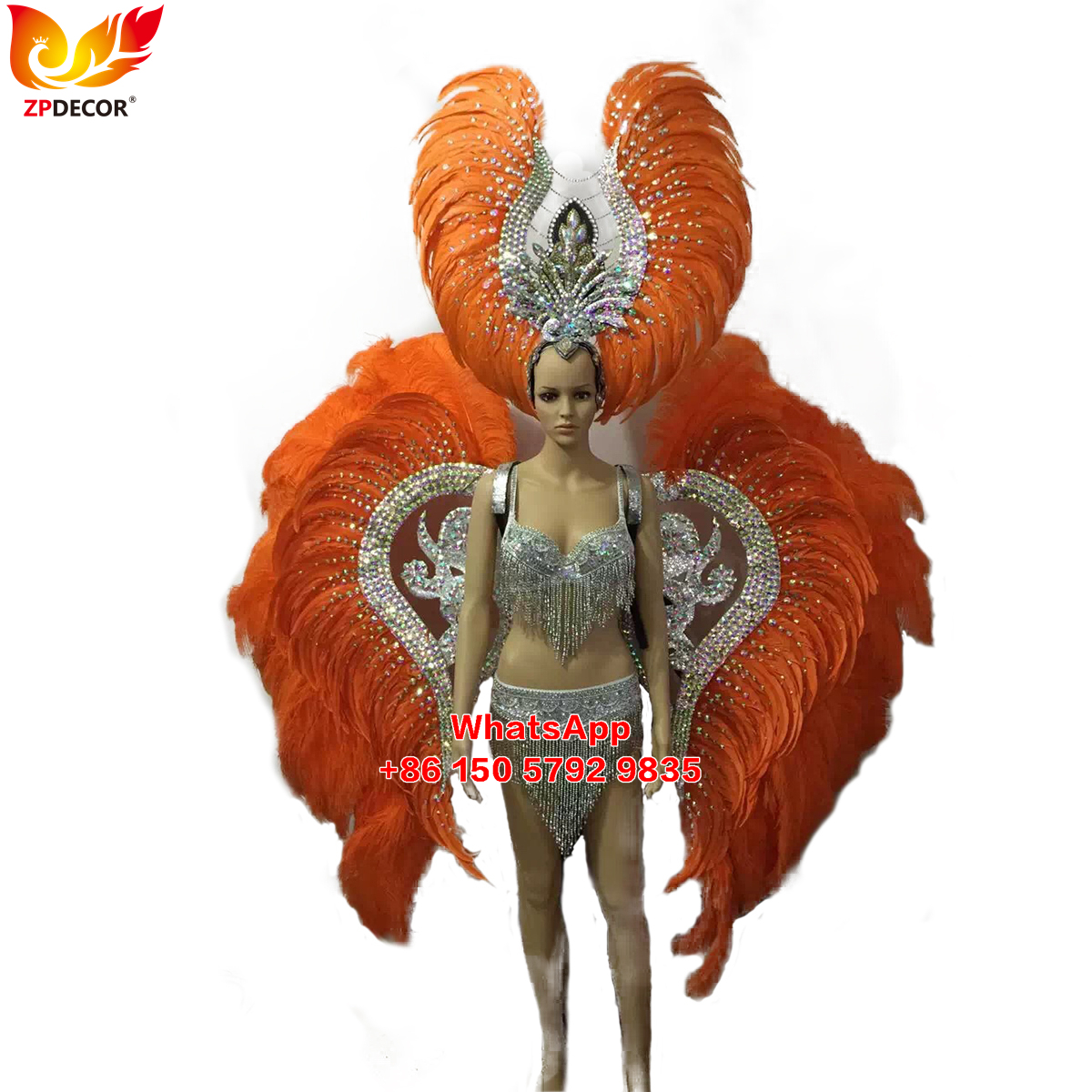 Zpdecor Feathers Hademade Rooster Feathers Carnival Costumes Outfits