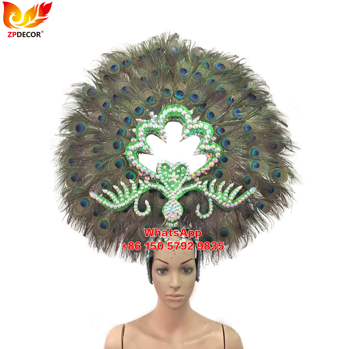 Zpdecor Made Peacock Feathers Headpieces