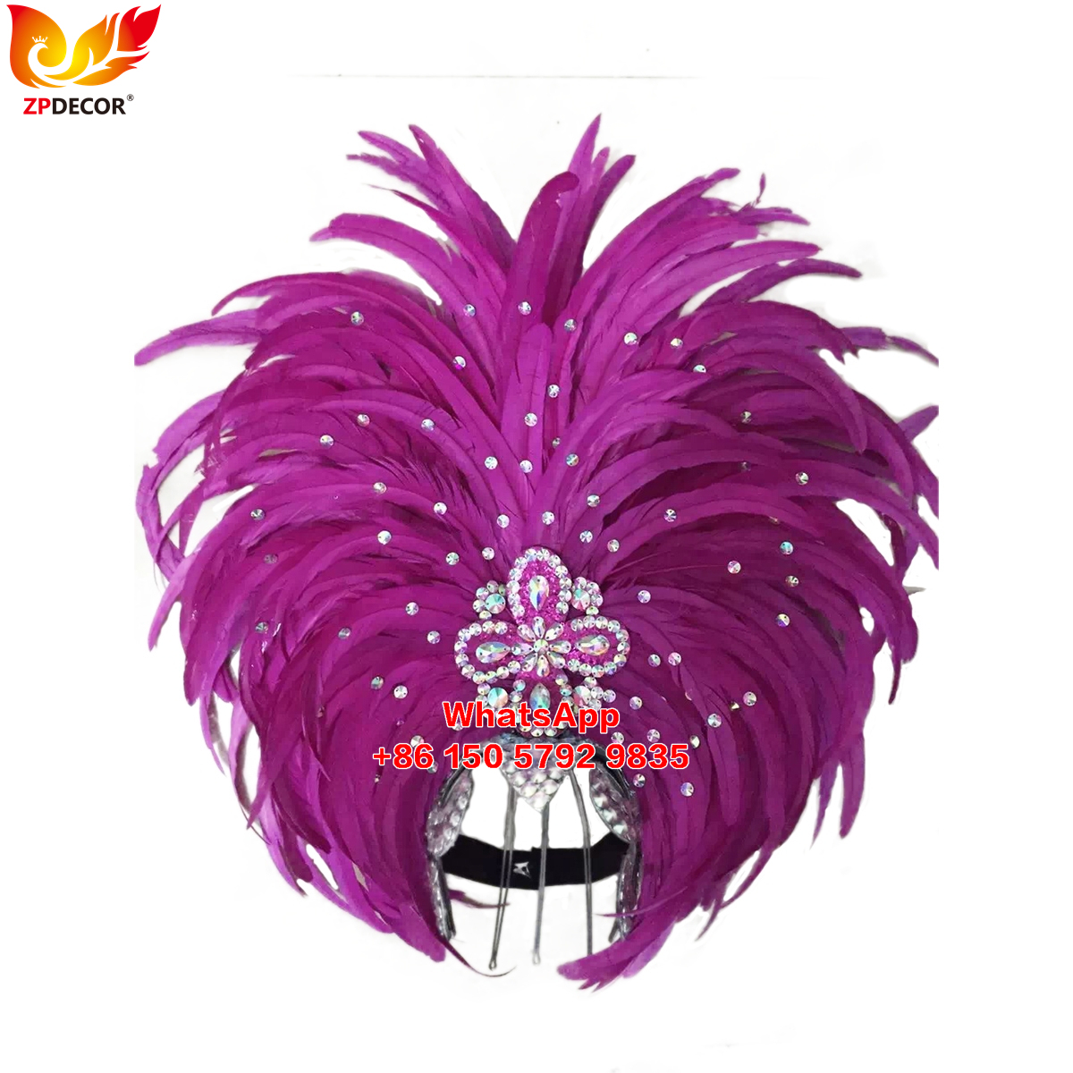 Zpdecor Made Rooster Feathers Headpieces