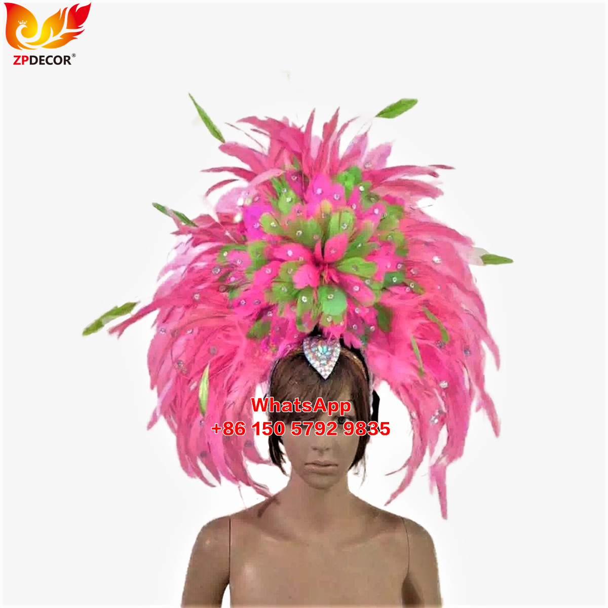 Zpdecor Supply Rooster Tail Feathers Headpieces