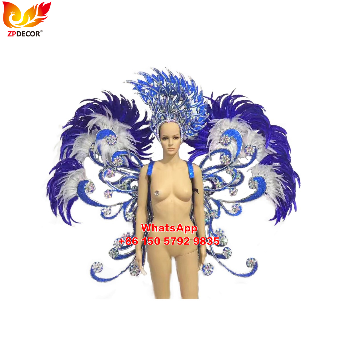 Zpdecor Feathers Hademade Rooster Feathers Carnival Costumes Outfits