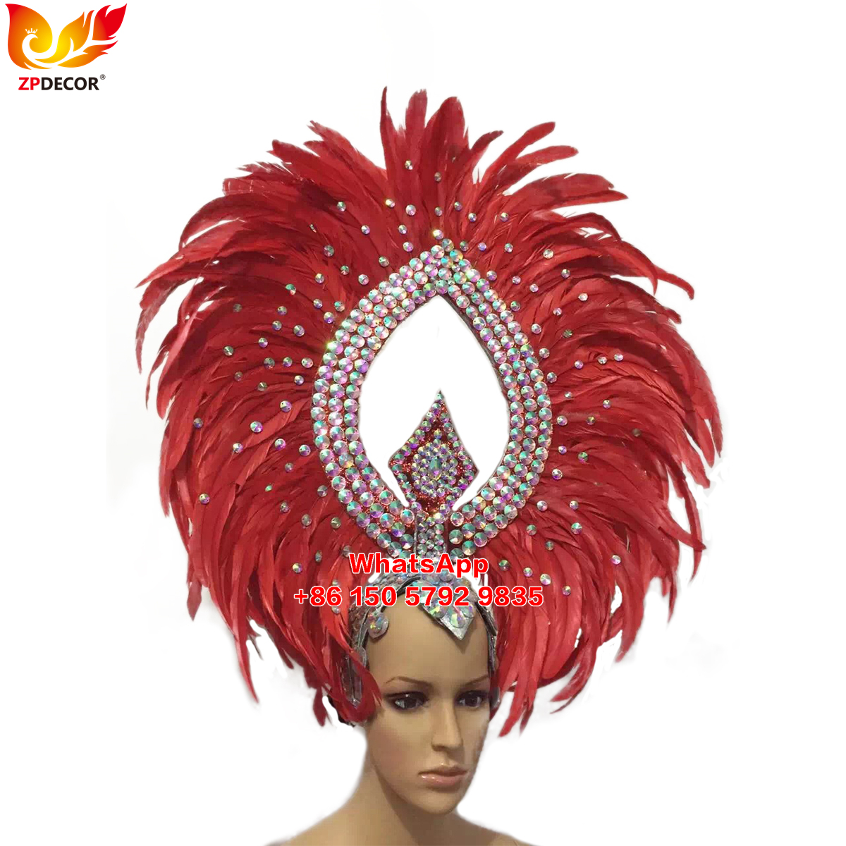 Zpdecor Made Rooster Feathers Headpieces
