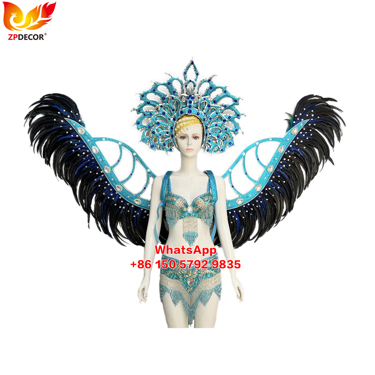 Zpdecor Feathers Hademade Rooster Feathers Carnival Costumes Outfits