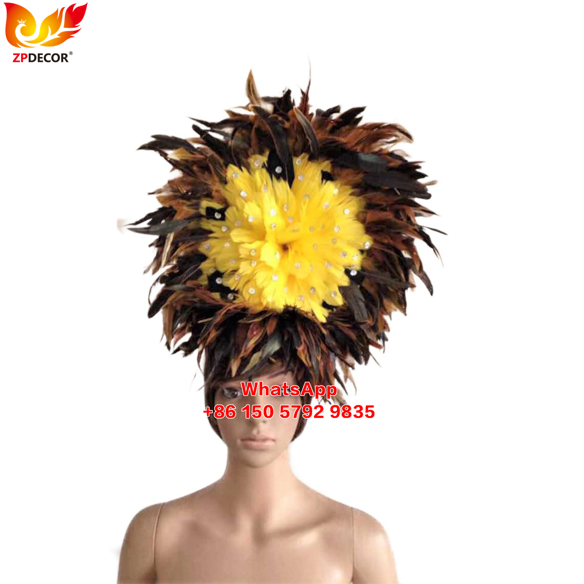 Zpdecor Made Rooster Feathers Headpieces