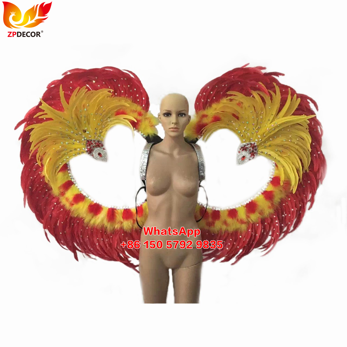 Zpdecor Feathers Hademade Rooster Feathers Carnival Costumes Outfits