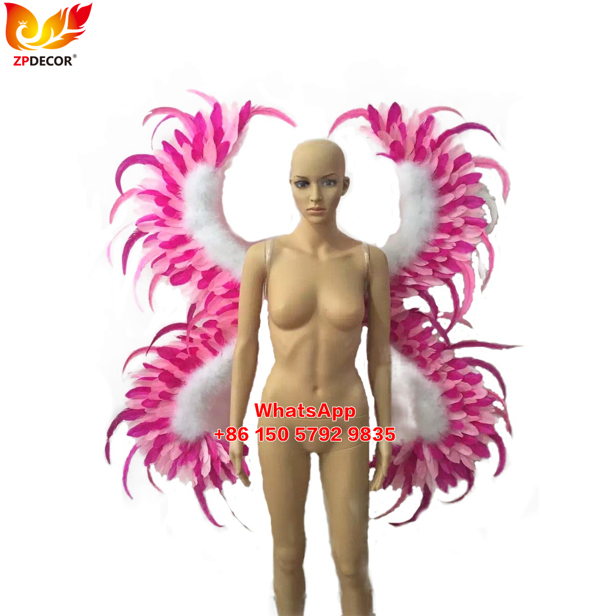 Zpdecor Feathers Rooster Feathers Headpieces and Wing Outfits