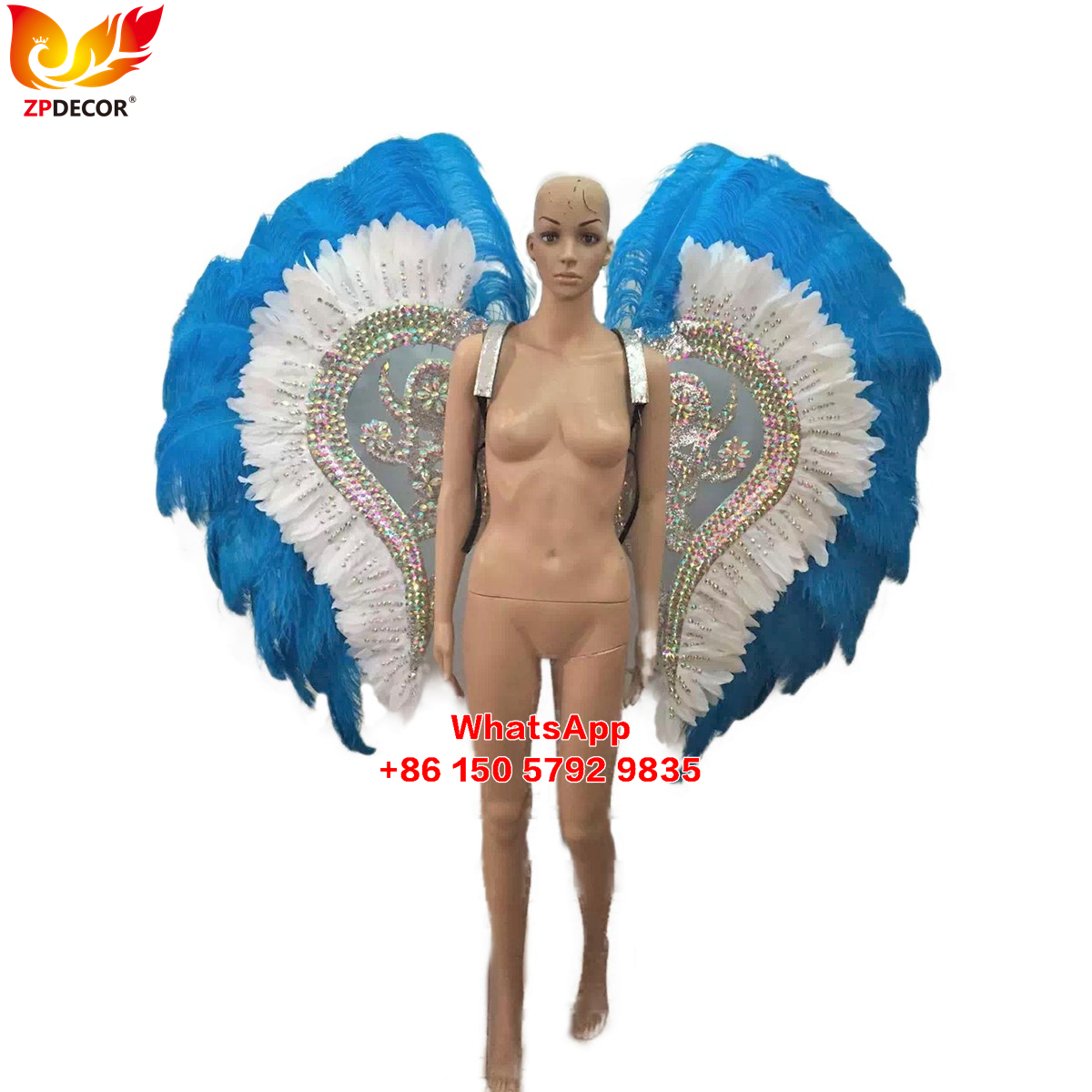Zpdecor Feathers Hademade Ostrich Feathers Carnival Costumes Outfits