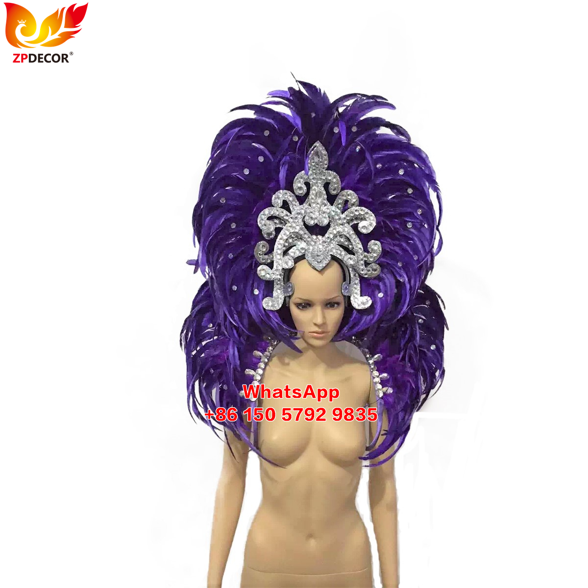 Zpdecor Feathers Hademade Rooster Feathers Headpieces