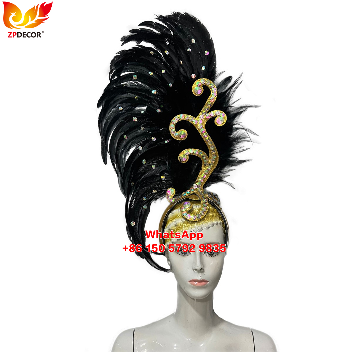 Zpdecor Made Rooster Feathers Headpieces