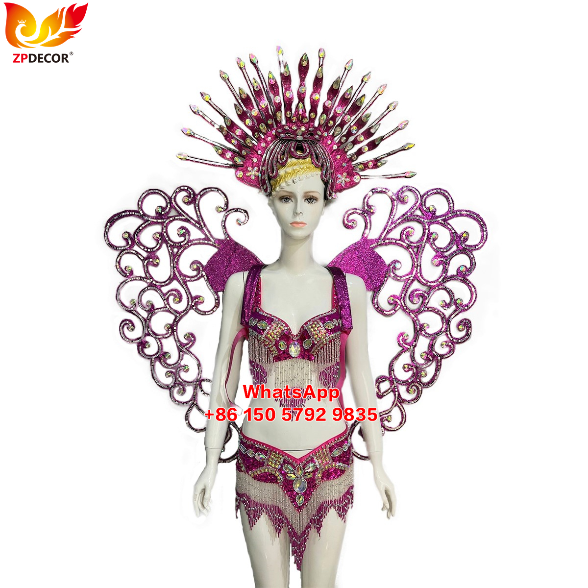 Zpdecor Feathers Supply Ostrich feathers Backpieces Wing Outfits